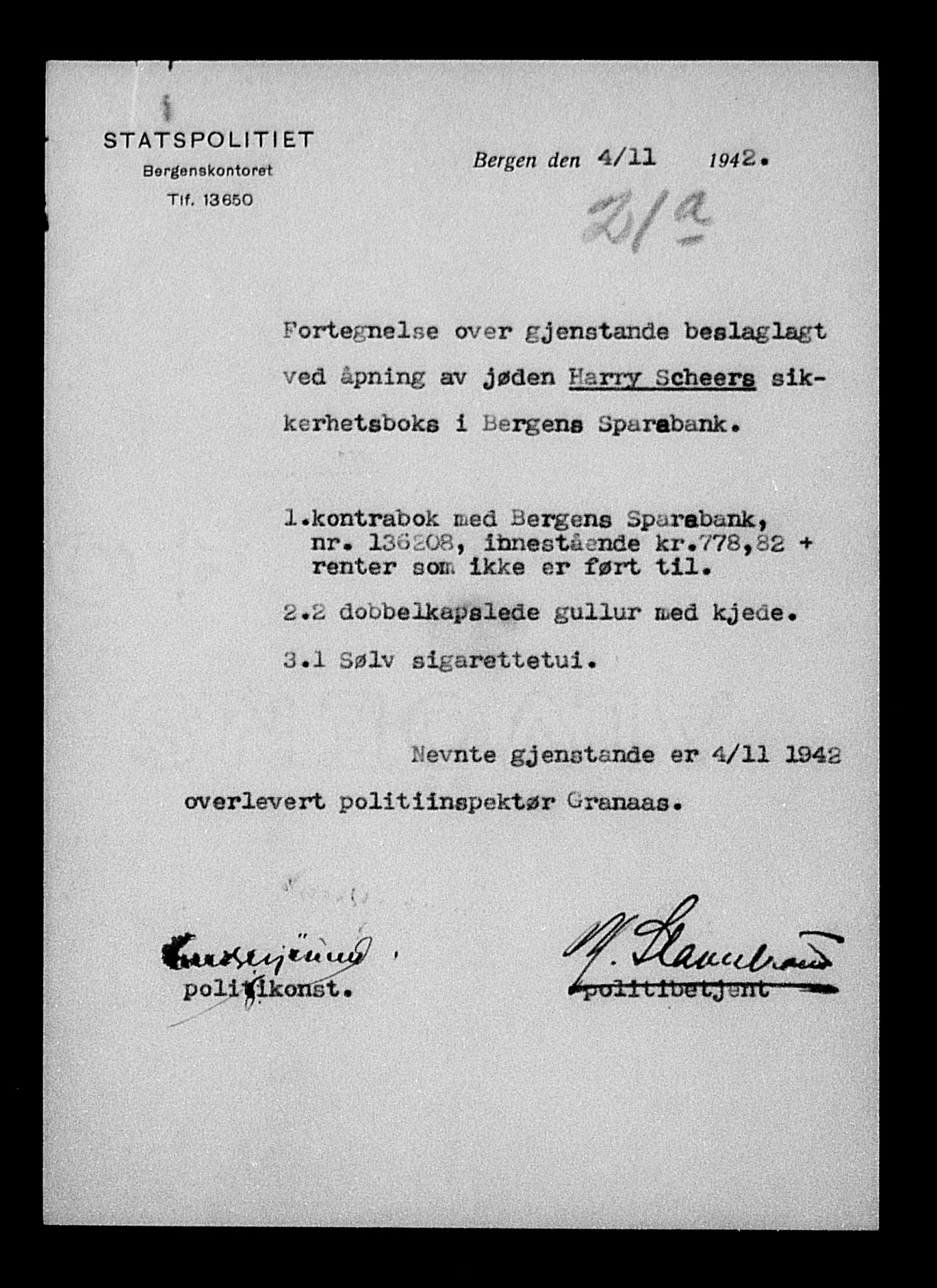 Justisdepartementet, Tilbakeføringskontoret for inndratte formuer, AV/RA-S-1564/H/Hc/Hcd/L0997: --, 1945-1947, p. 555