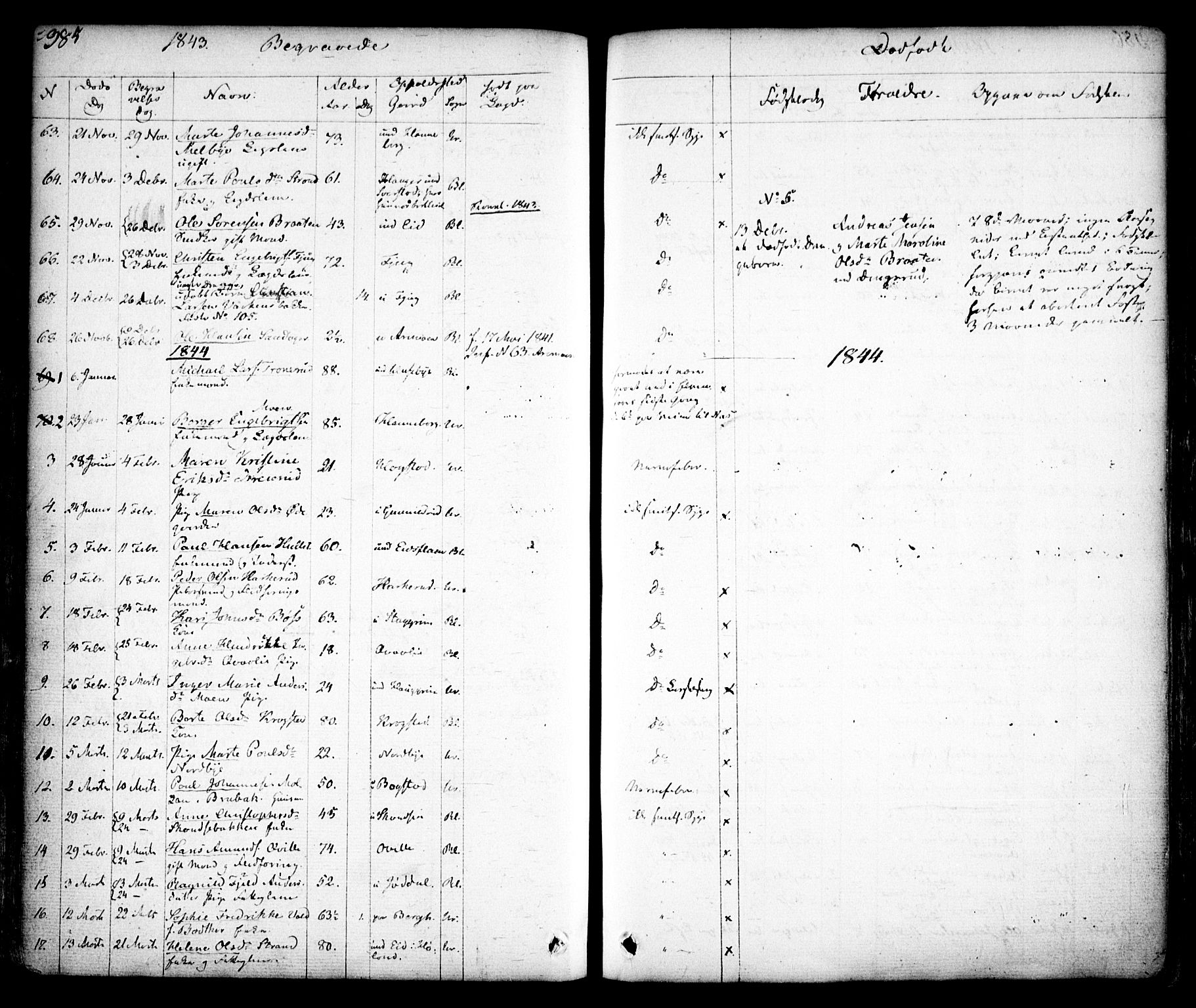 Aurskog prestekontor Kirkebøker, SAO/A-10304a/F/Fa/L0006: Parish register (official) no. I 6, 1829-1853, p. 385