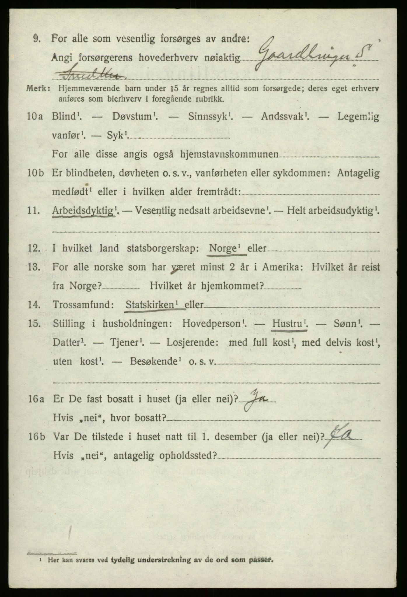 SAB, 1920 census for Innvik, 1920, p. 5130