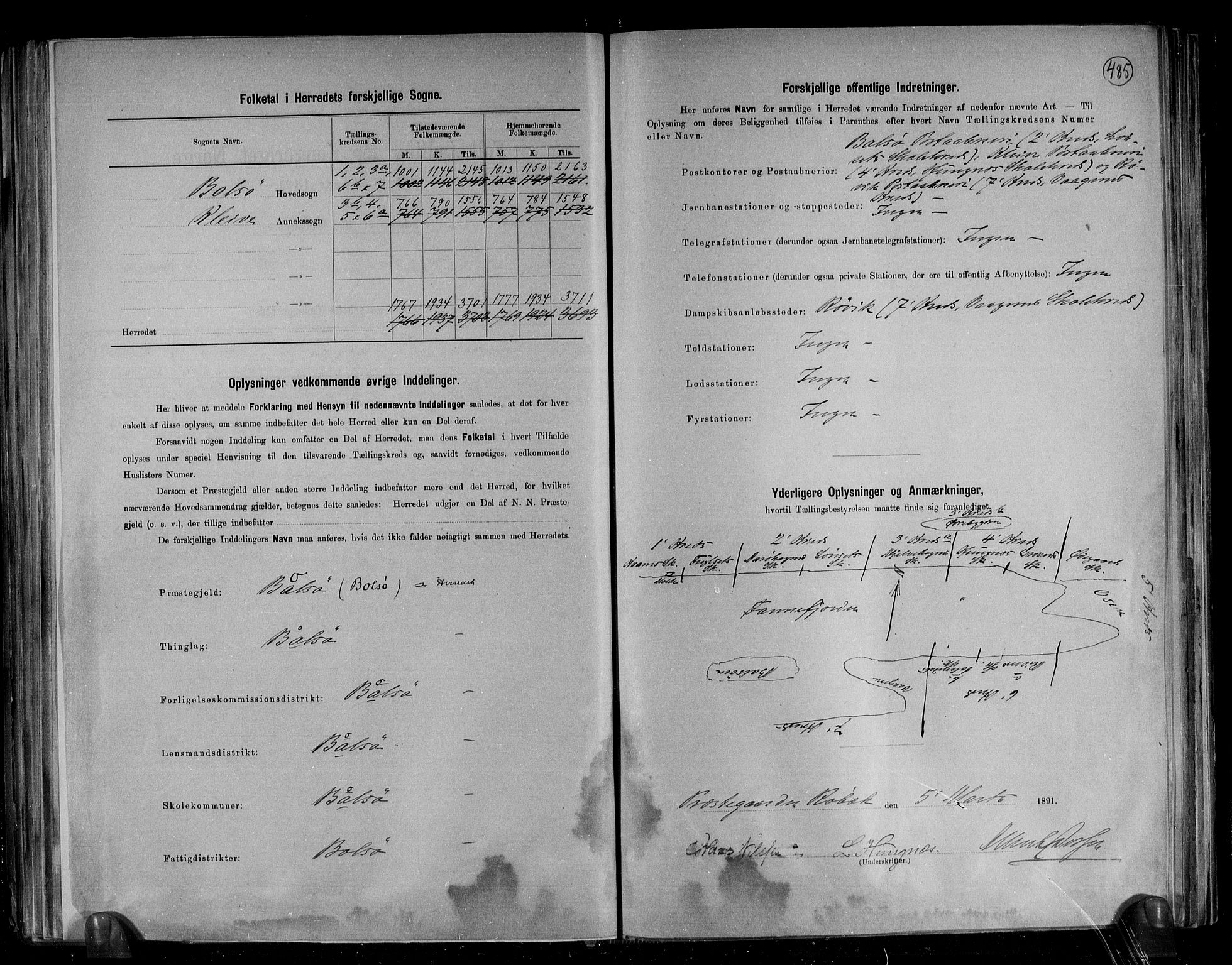 RA, 1891 census for 1544 Bolsøy, 1891, p. 3