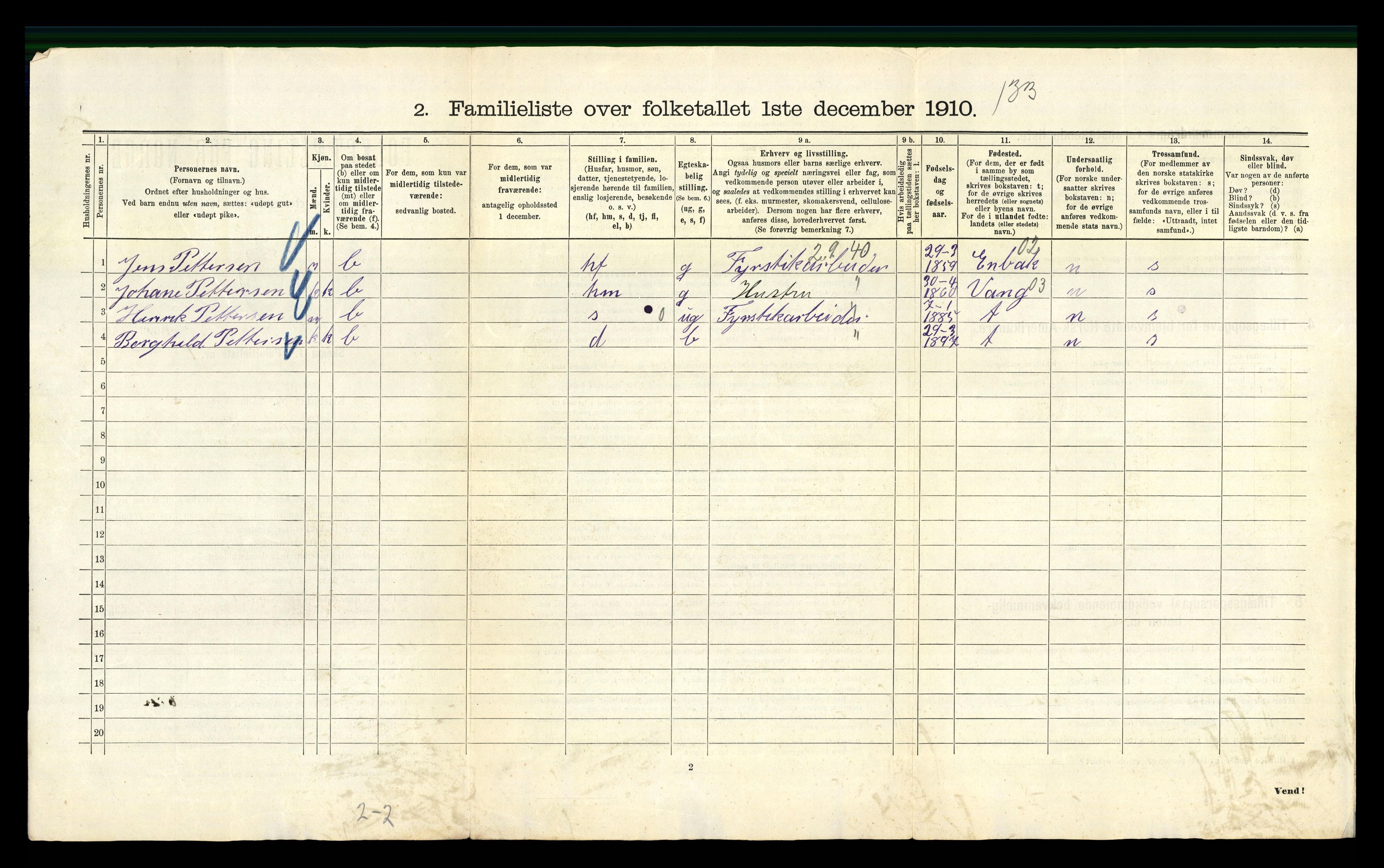 RA, 1910 census for Kristiania, 1910, p. 46892