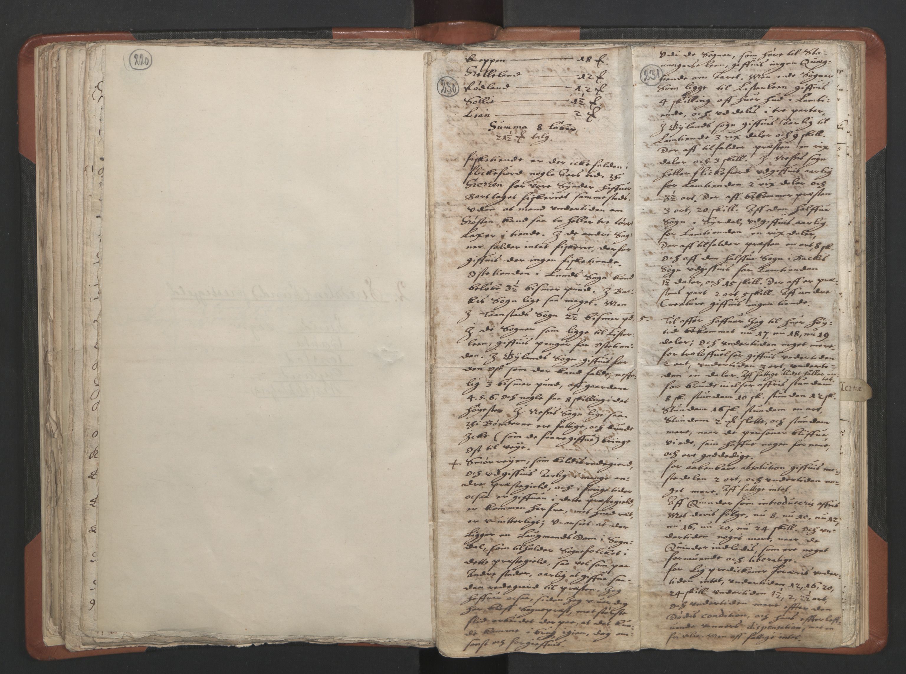 RA, Vicar's Census 1664-1666, no. 17: Jæren deanery and Dalane deanery, 1664-1666, p. 230-231