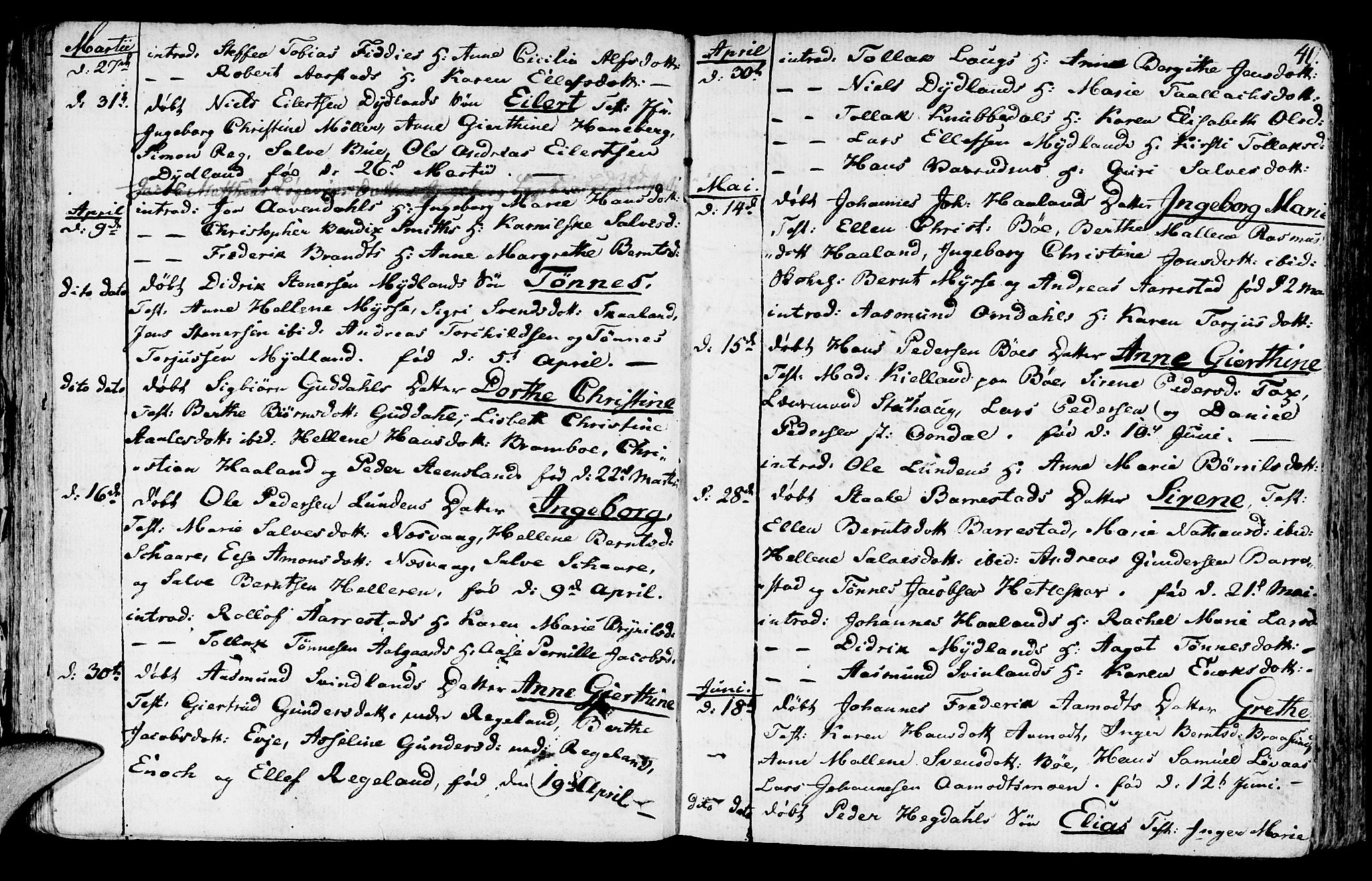 Sokndal sokneprestkontor, AV/SAST-A-101808: Parish register (official) no. A 5, 1806-1826, p. 40