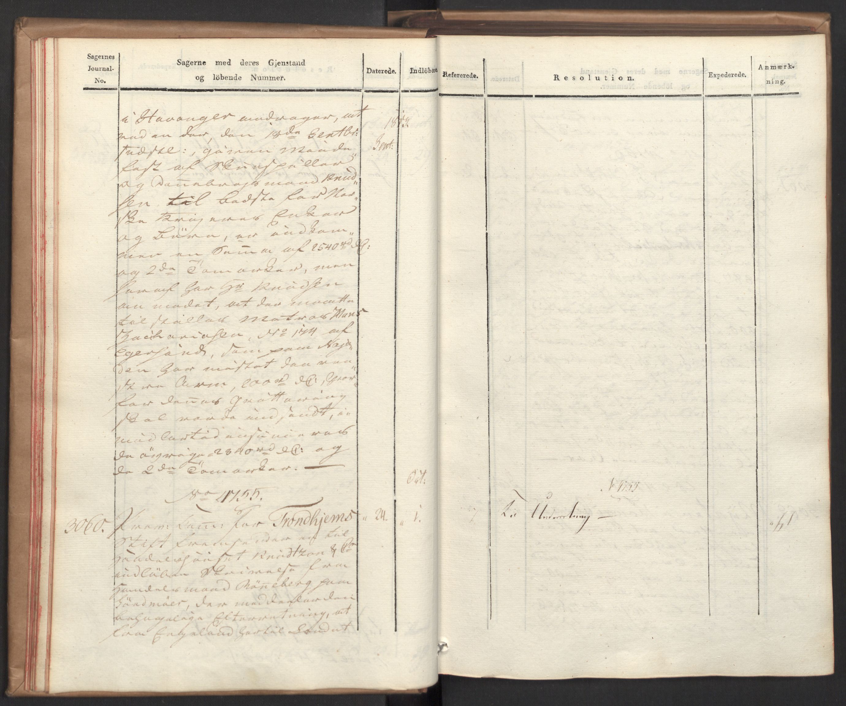 Stattholderembetet 1810-1814, 2. kontor (Kontor B), AV/RA-EA-5432/Ab/L0008: Referatprotokoll,  j.nr. 3043-3538,  l.nr. 4732-5314, 1813, p. 16