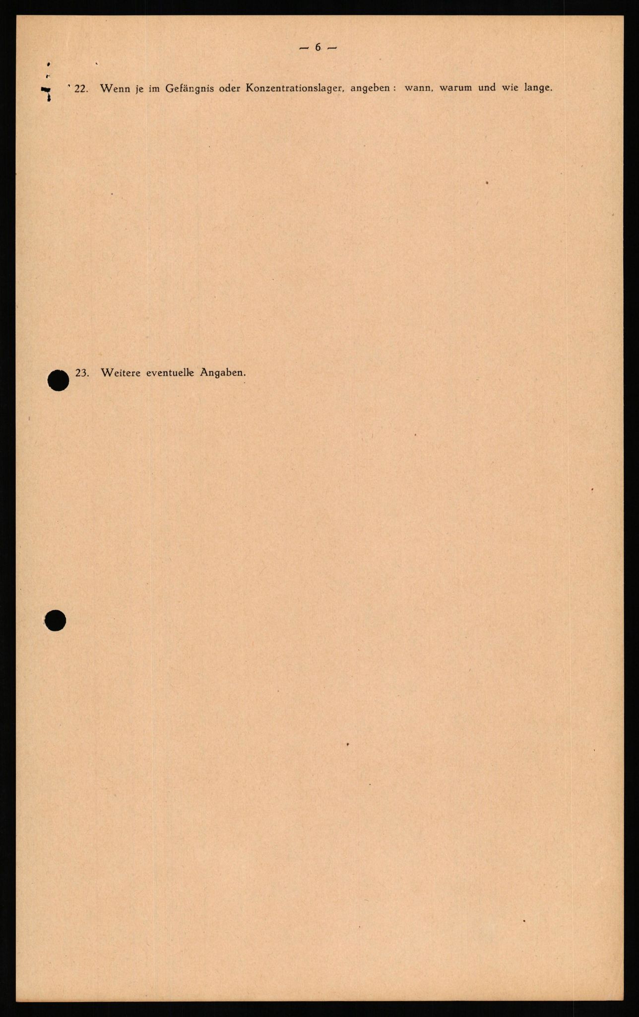 Forsvaret, Forsvarets overkommando II, RA/RAFA-3915/D/Db/L0021: CI Questionaires. Tyske okkupasjonsstyrker i Norge. Tyskere., 1945-1946, p. 164