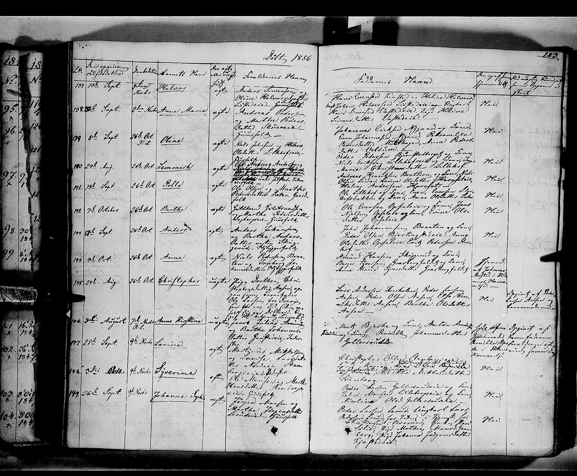 Romedal prestekontor, AV/SAH-PREST-004/K/L0004: Parish register (official) no. 4, 1847-1861, p. 183