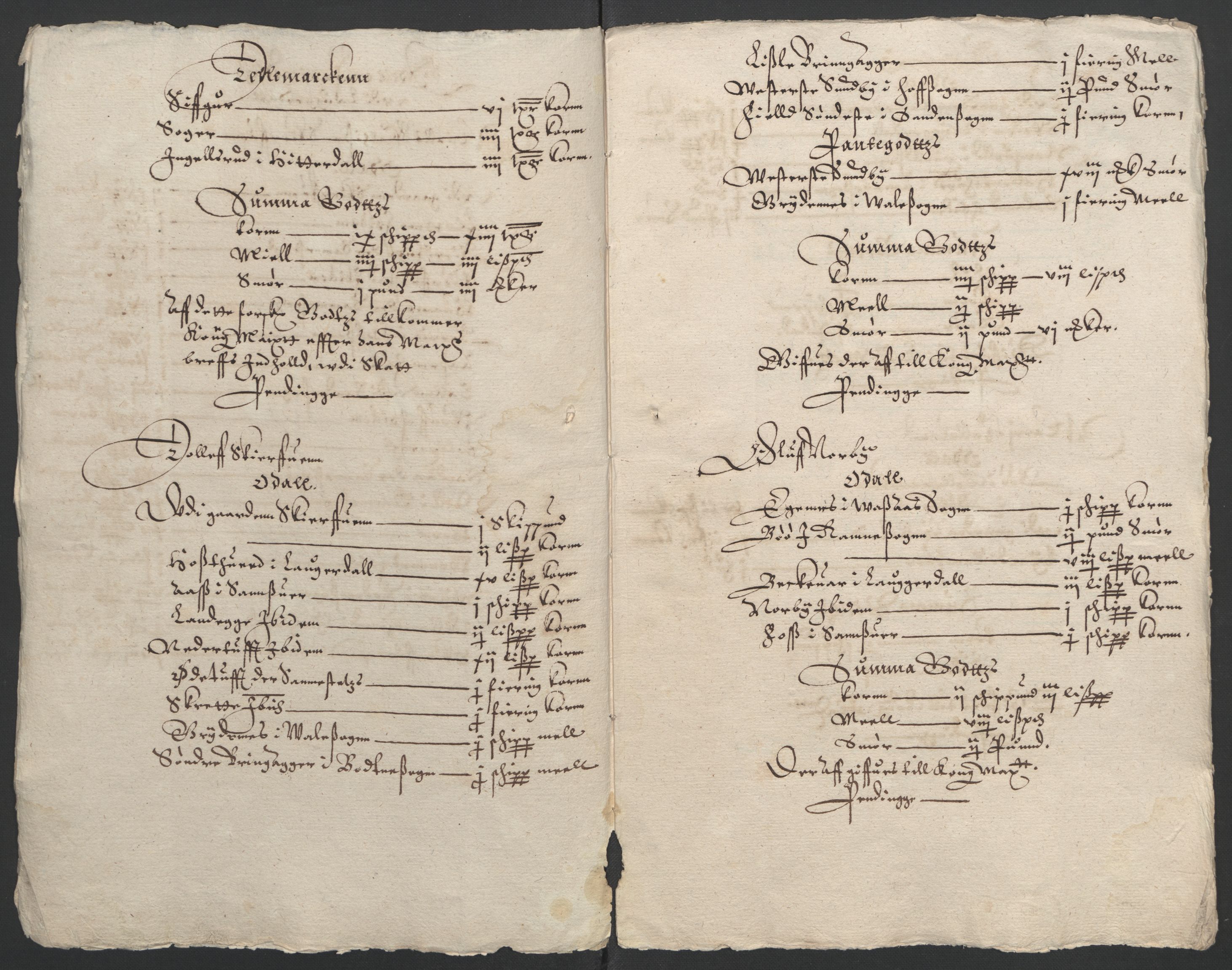 Stattholderembetet 1572-1771, AV/RA-EA-2870/Ek/L0009/0001: Jordebøker til utlikning av rosstjeneste 1624-1626: / Odelsjordebøker for noen vikværske len, 1624-1626, p. 191