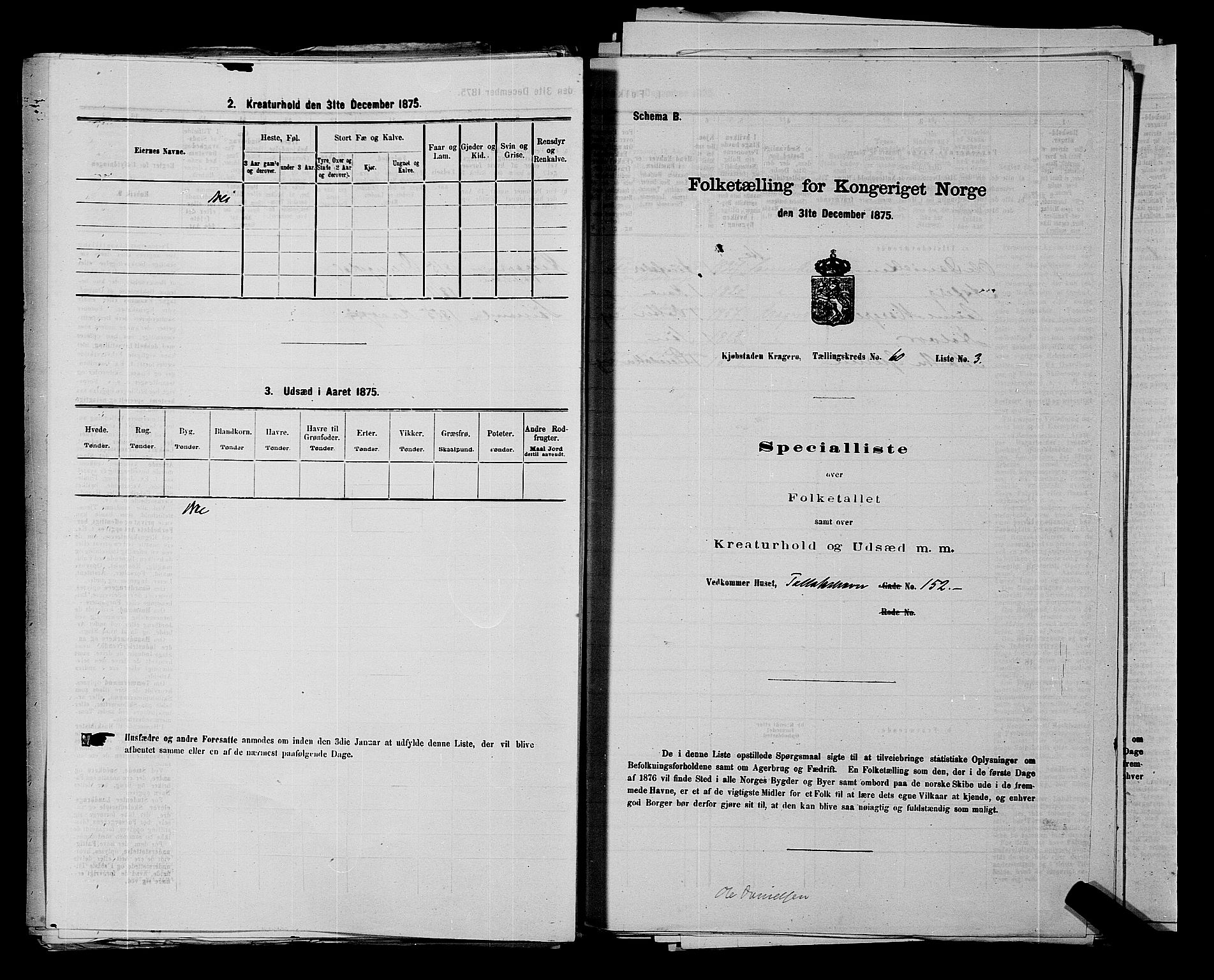 SAKO, 1875 census for 0801P Kragerø, 1875, p. 1334