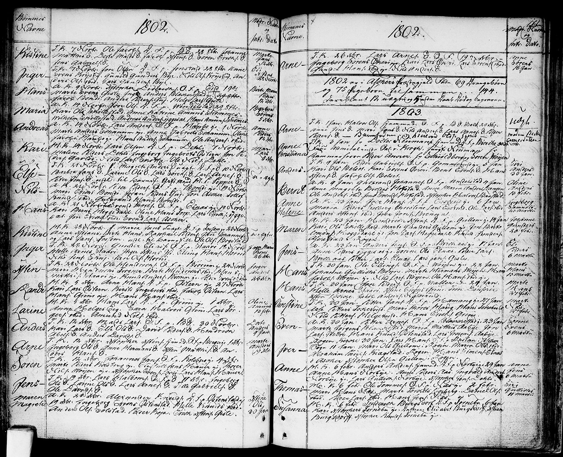 Asker prestekontor Kirkebøker, SAO/A-10256a/F/Fa/L0003: Parish register (official) no. I 3, 1767-1807, p. 161