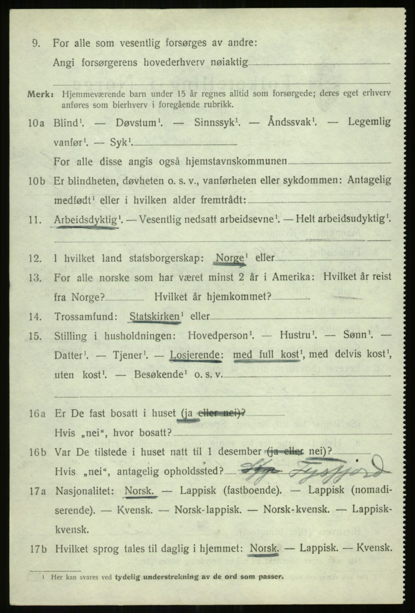 SATØ, 1920 census for Lenvik, 1920, p. 9493