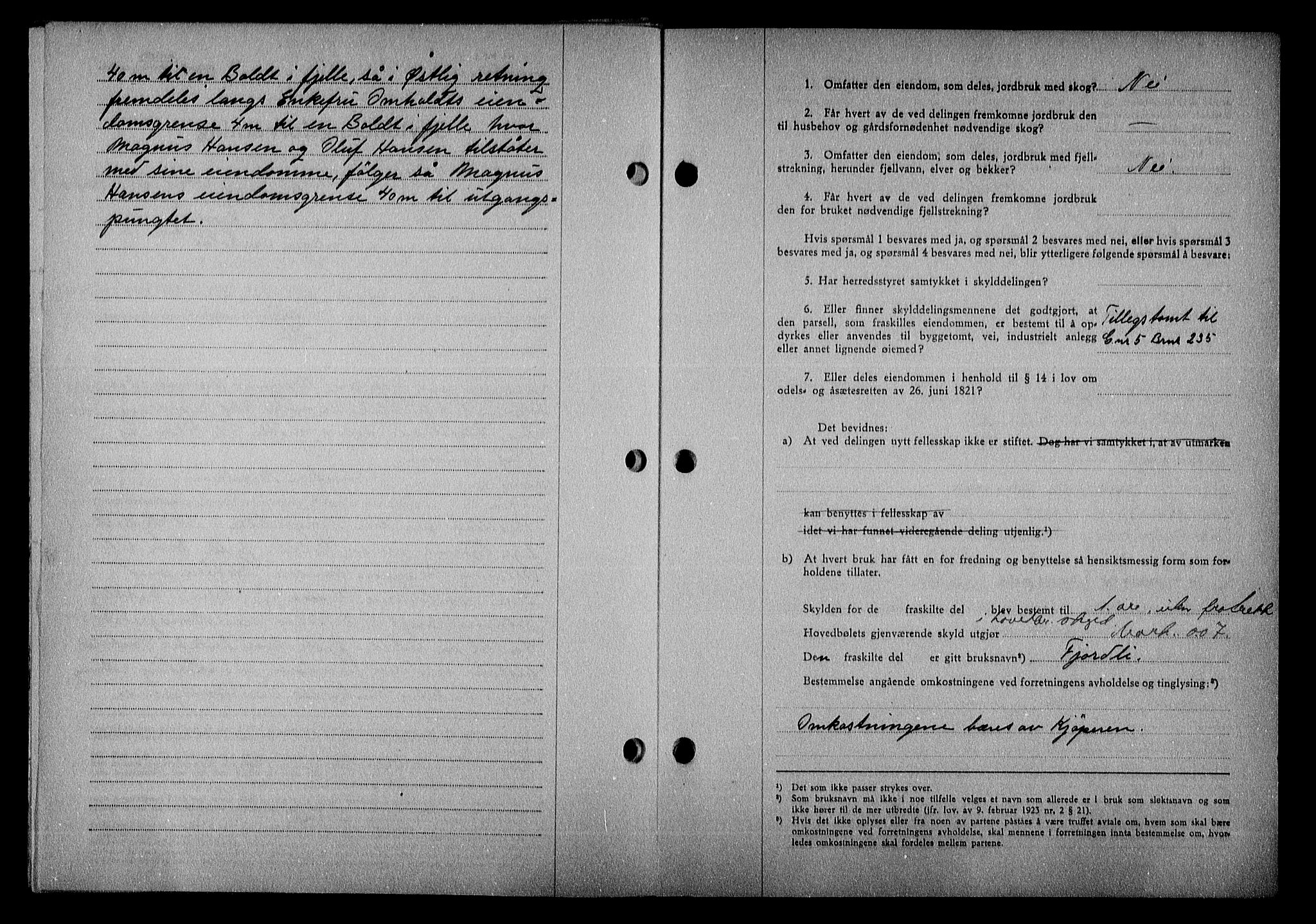 Nedenes sorenskriveri, AV/SAK-1221-0006/G/Gb/Gba/L0051: Mortgage book no. A-V, 1943-1944, Diary no: : 745/1943