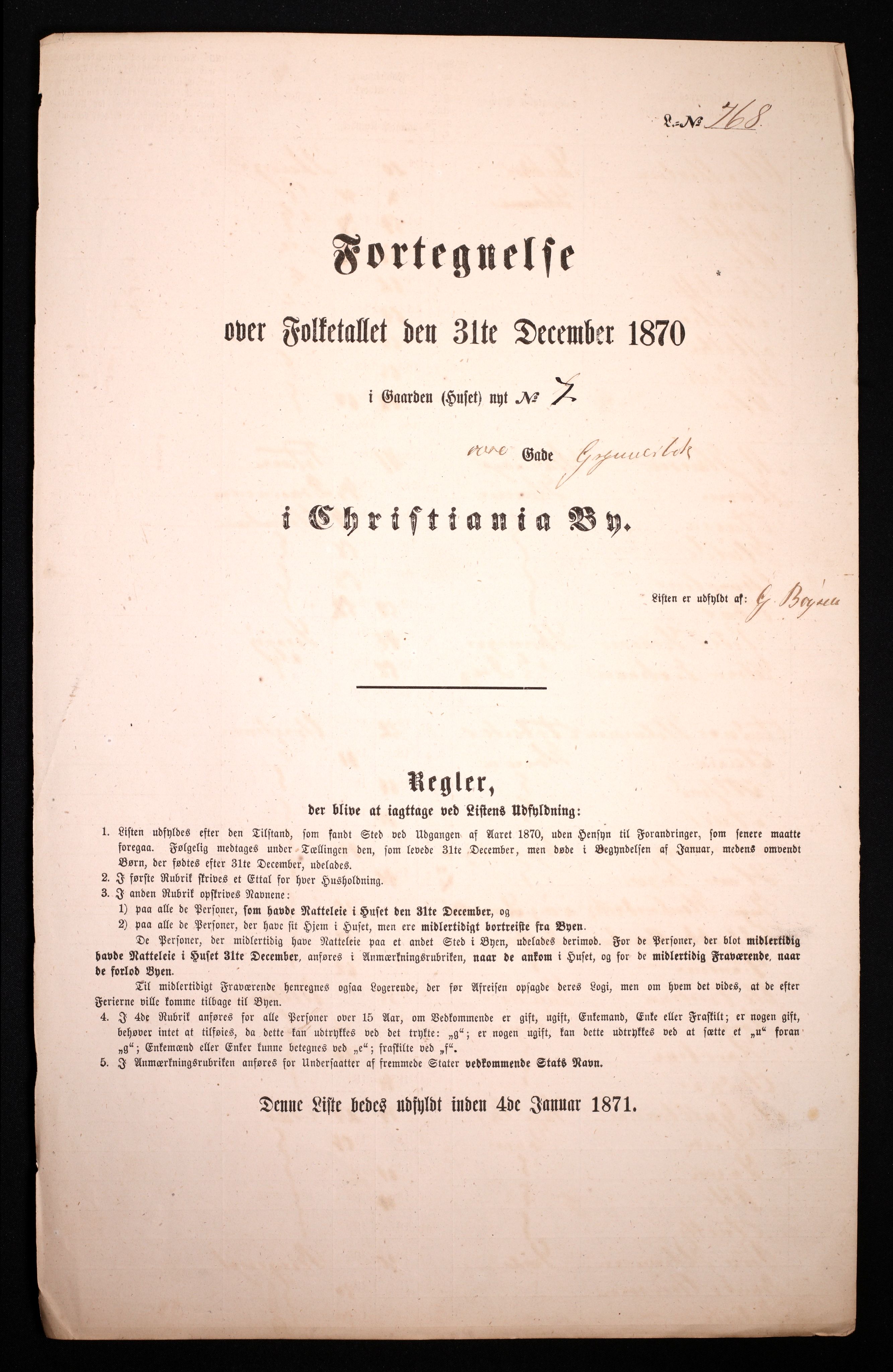 RA, 1870 census for 0301 Kristiania, 1870, p. 4671