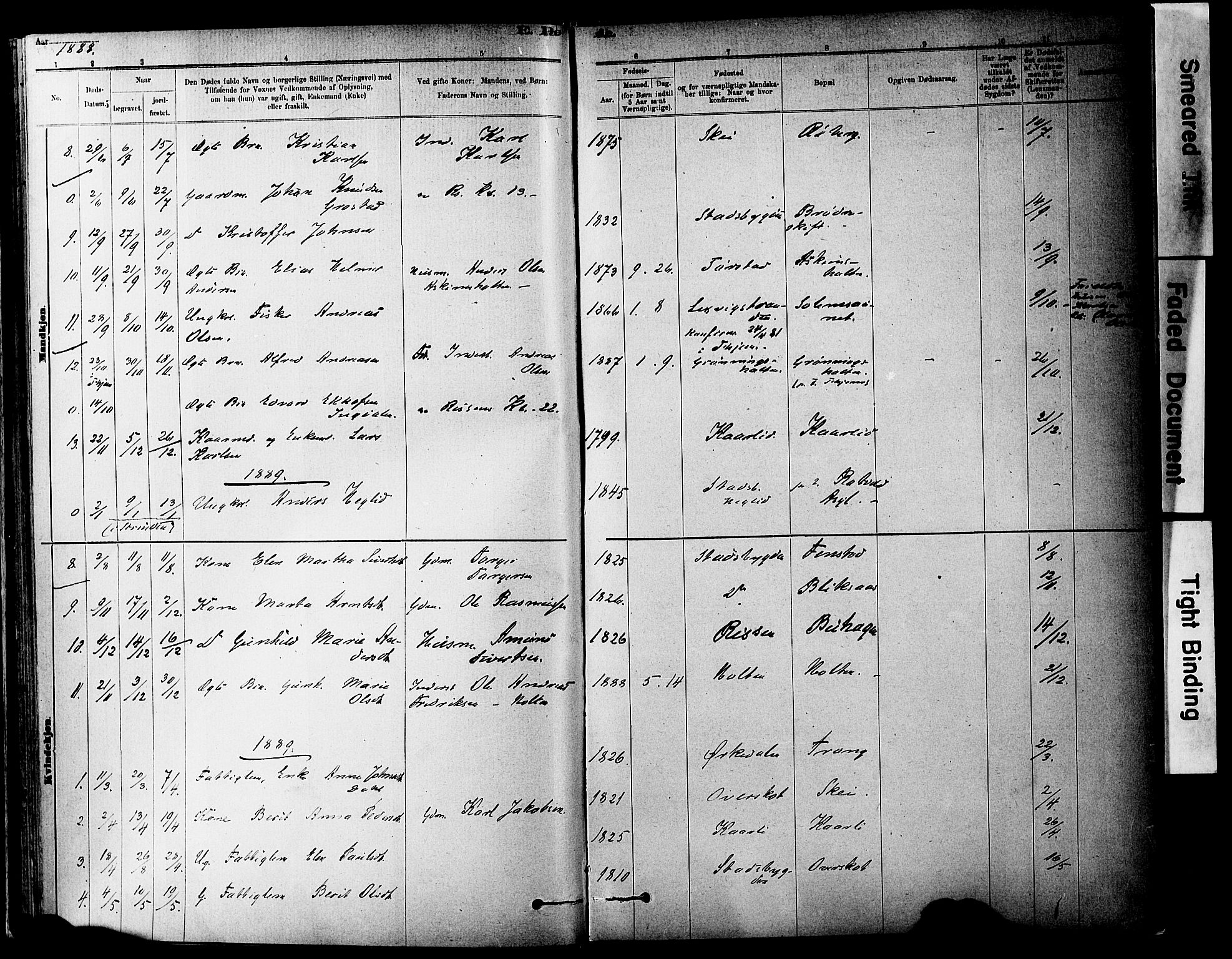 Ministerialprotokoller, klokkerbøker og fødselsregistre - Sør-Trøndelag, AV/SAT-A-1456/646/L0615: Parish register (official) no. 646A13, 1885-1900