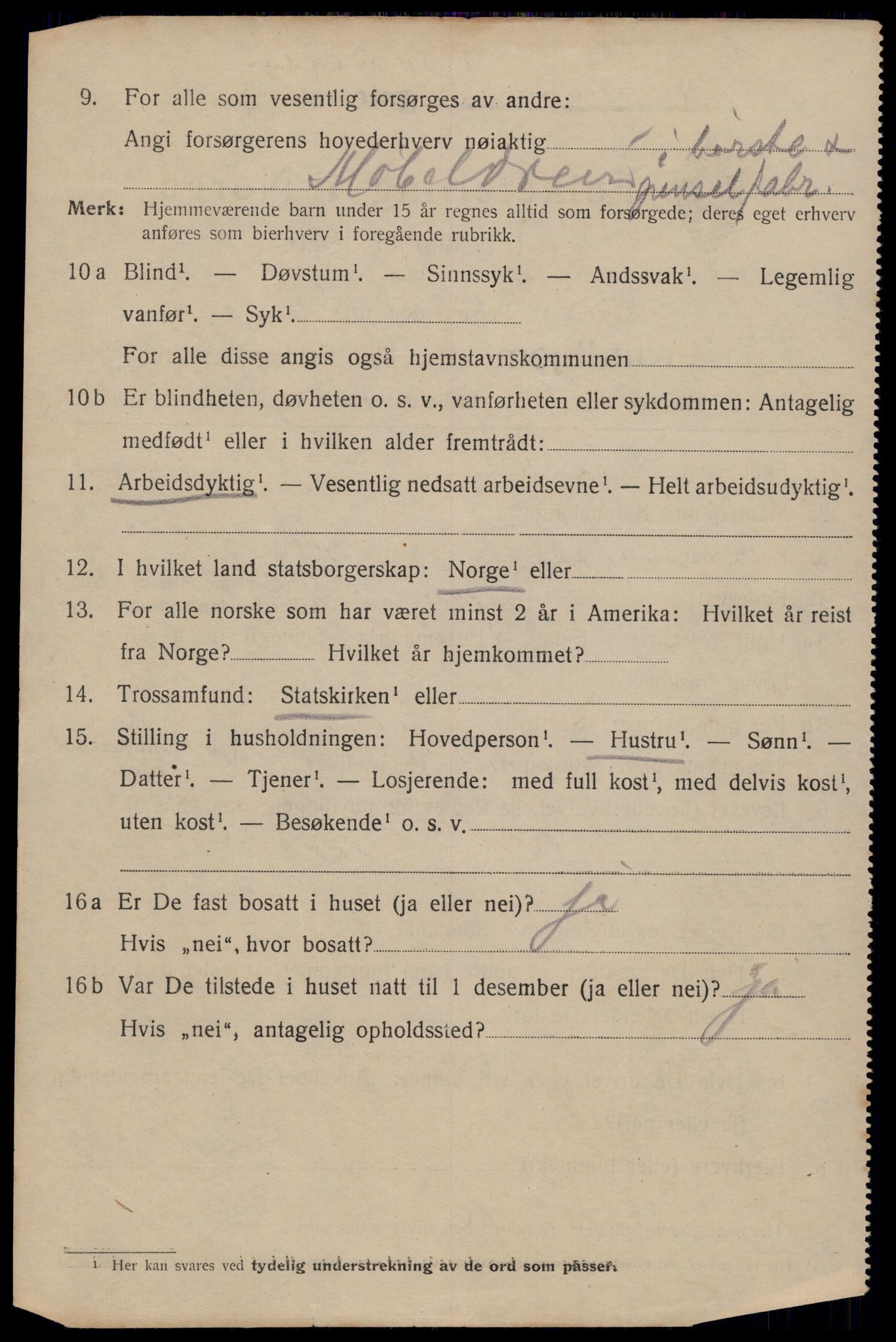 SAT, 1920 census for Trondheim, 1920, p. 32691