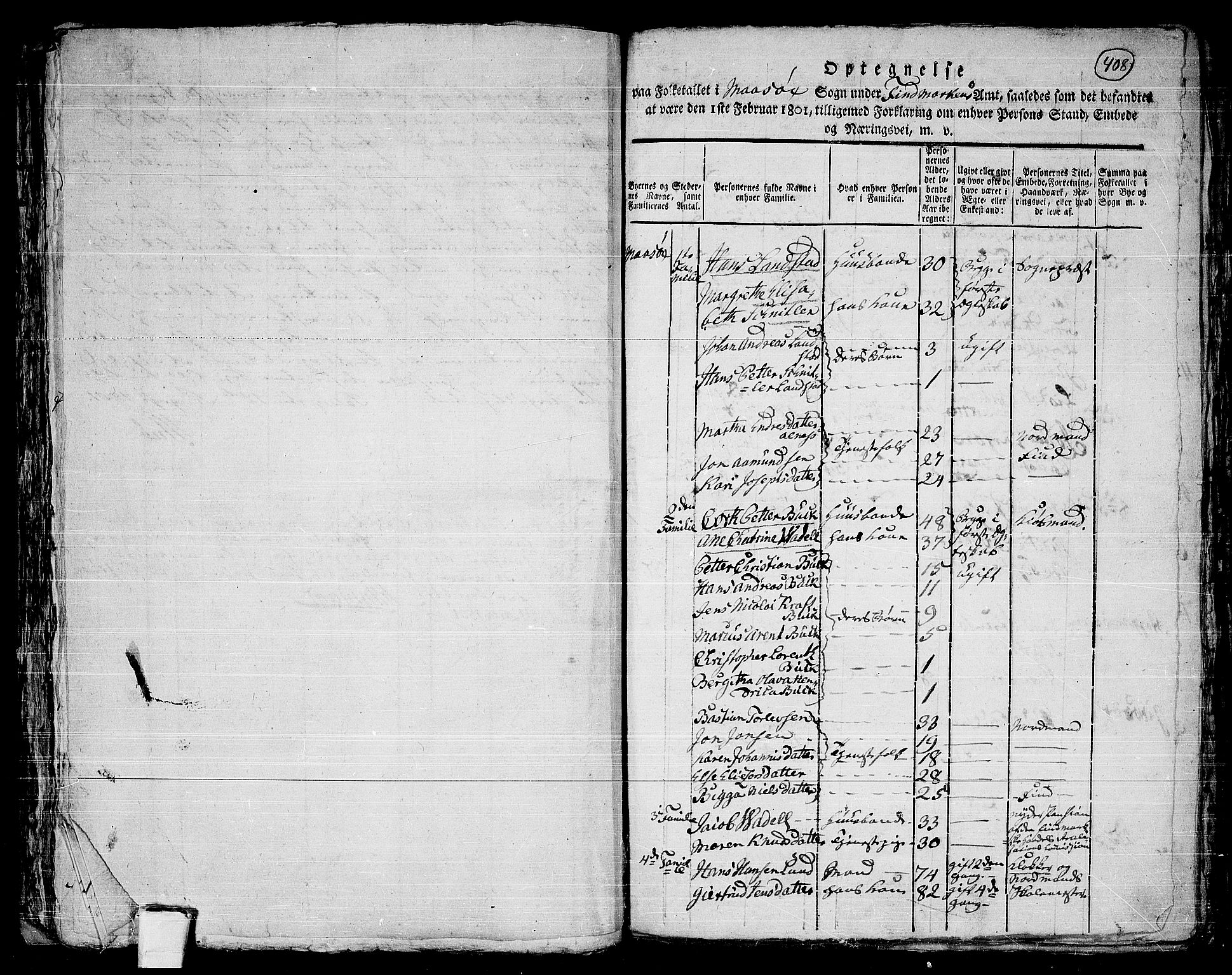 RA, 1801 census for 2018P Måsøy, 1801, p. 407b-408a