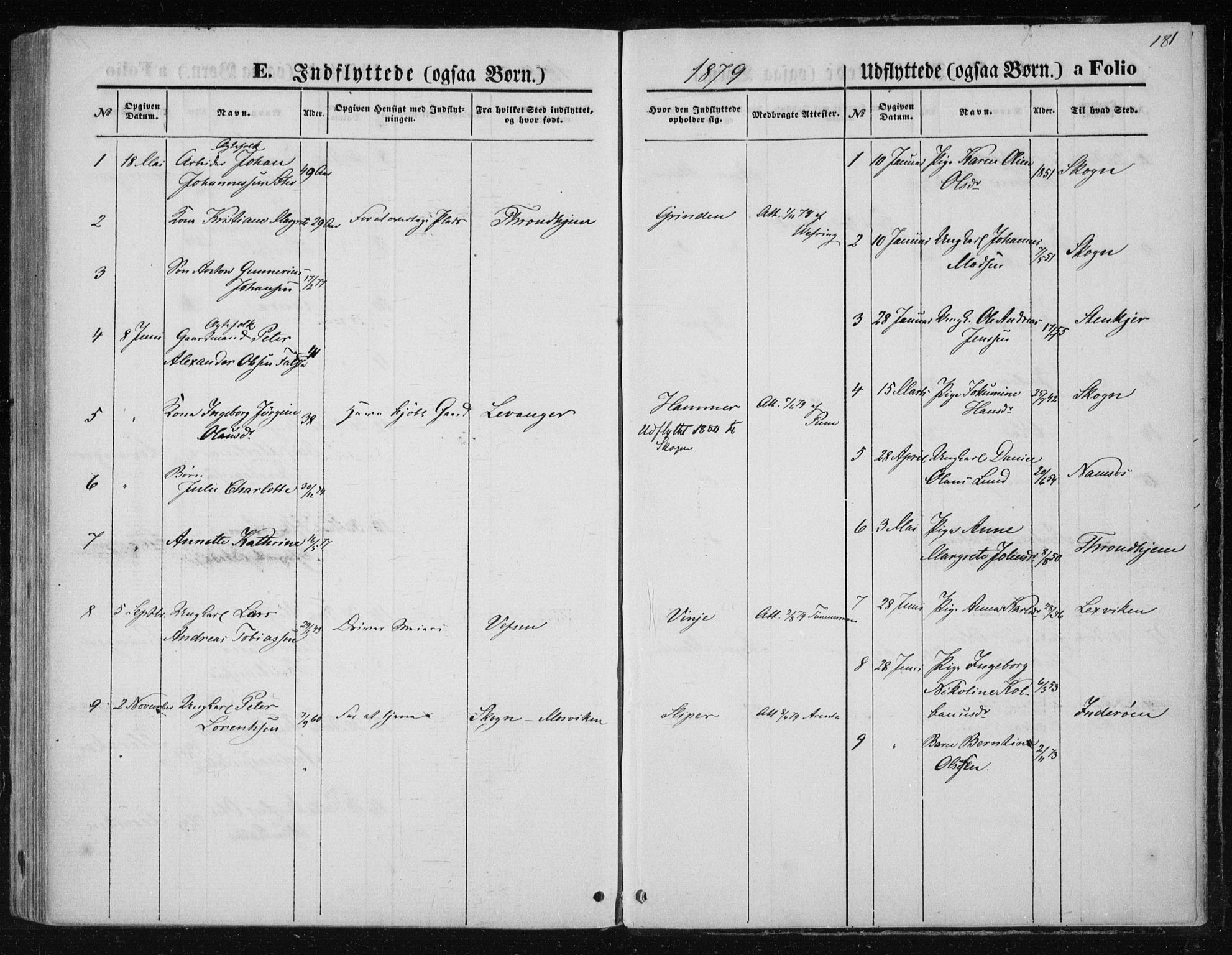 Ministerialprotokoller, klokkerbøker og fødselsregistre - Nord-Trøndelag, SAT/A-1458/733/L0324: Parish register (official) no. 733A03, 1870-1883, p. 181