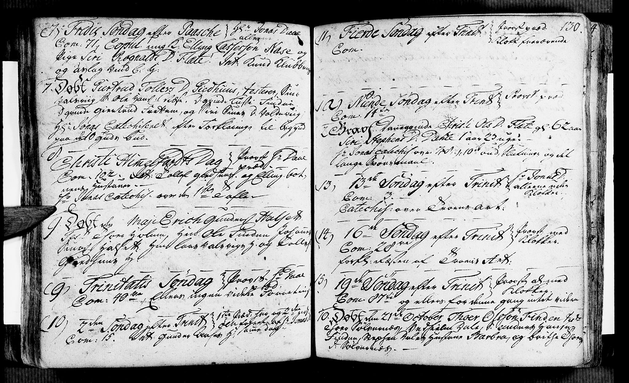 Vik sokneprestembete, AV/SAB-A-81501/H/Haa/Haaa/L0002: Parish register (official) no. A 2 / 2, 1740-1756, p. 130