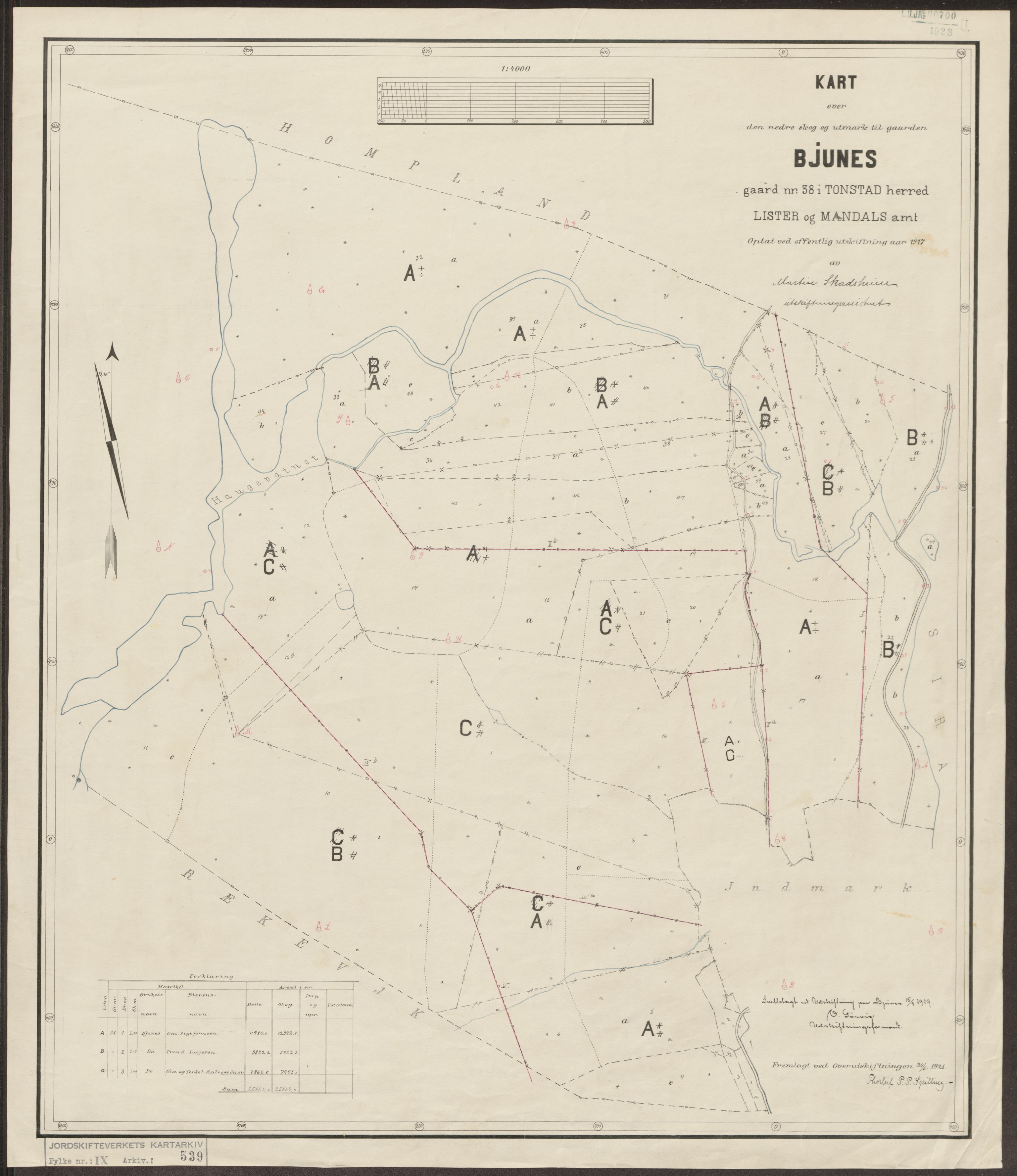 Jordskifteverkets kartarkiv, AV/RA-S-3929/T, 1859-1988, p. 616