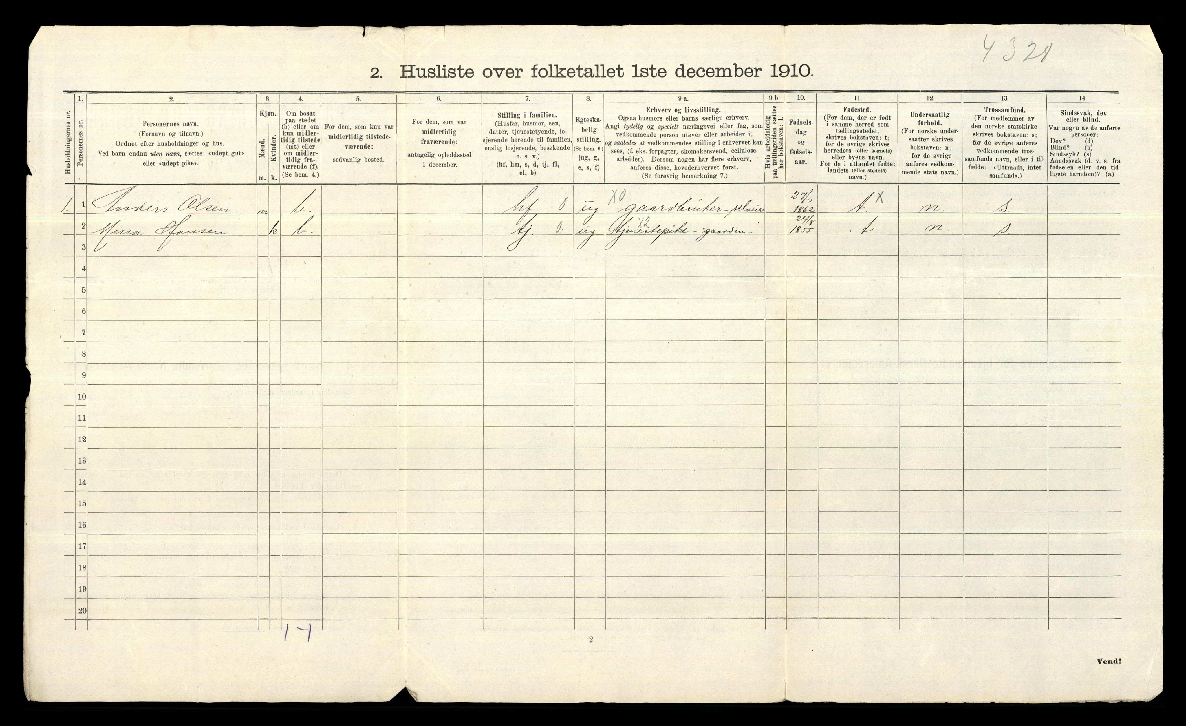 RA, 1910 census for Rygge, 1910, p. 35