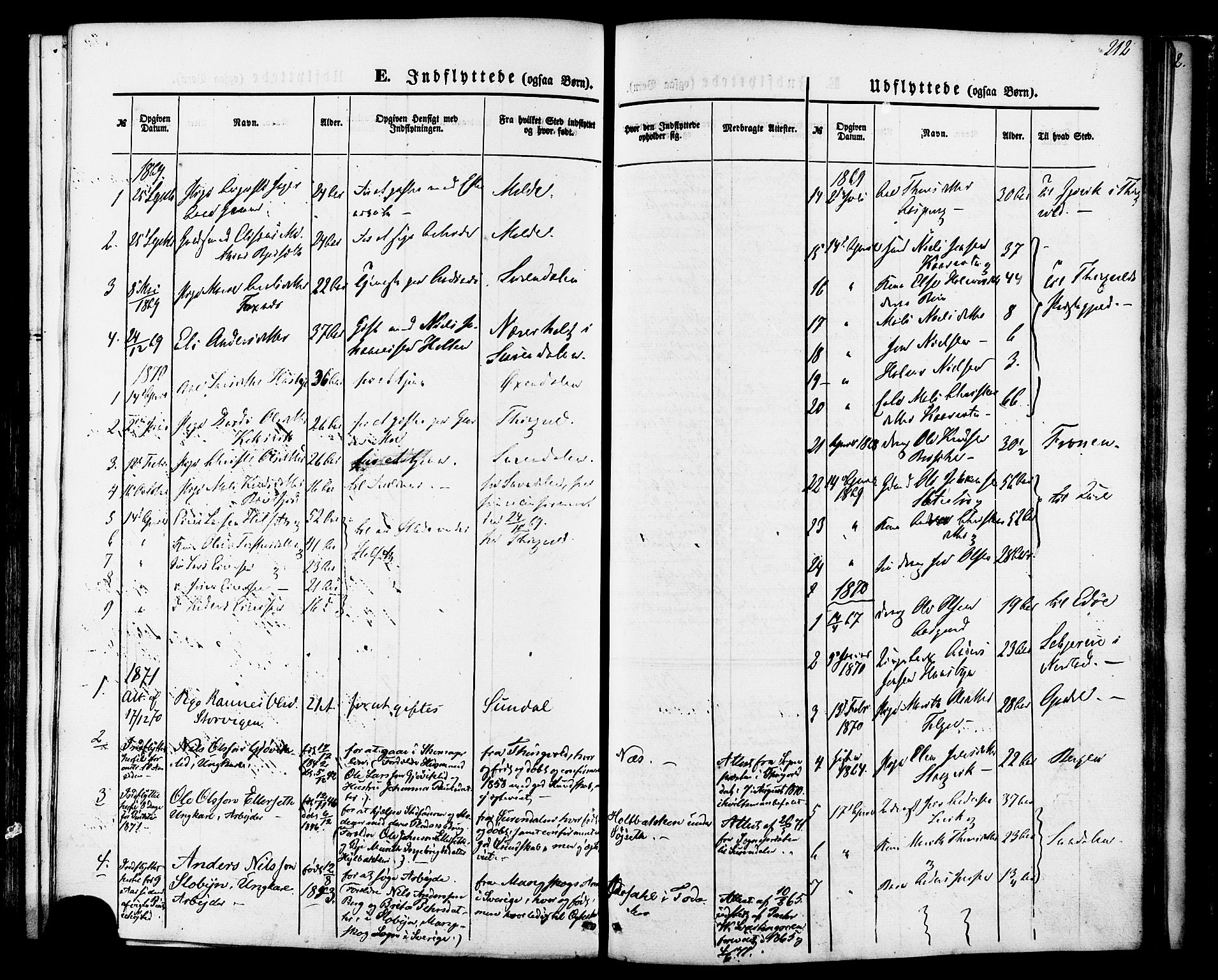 Ministerialprotokoller, klokkerbøker og fødselsregistre - Møre og Romsdal, AV/SAT-A-1454/592/L1027: Parish register (official) no. 592A05, 1865-1878, p. 212