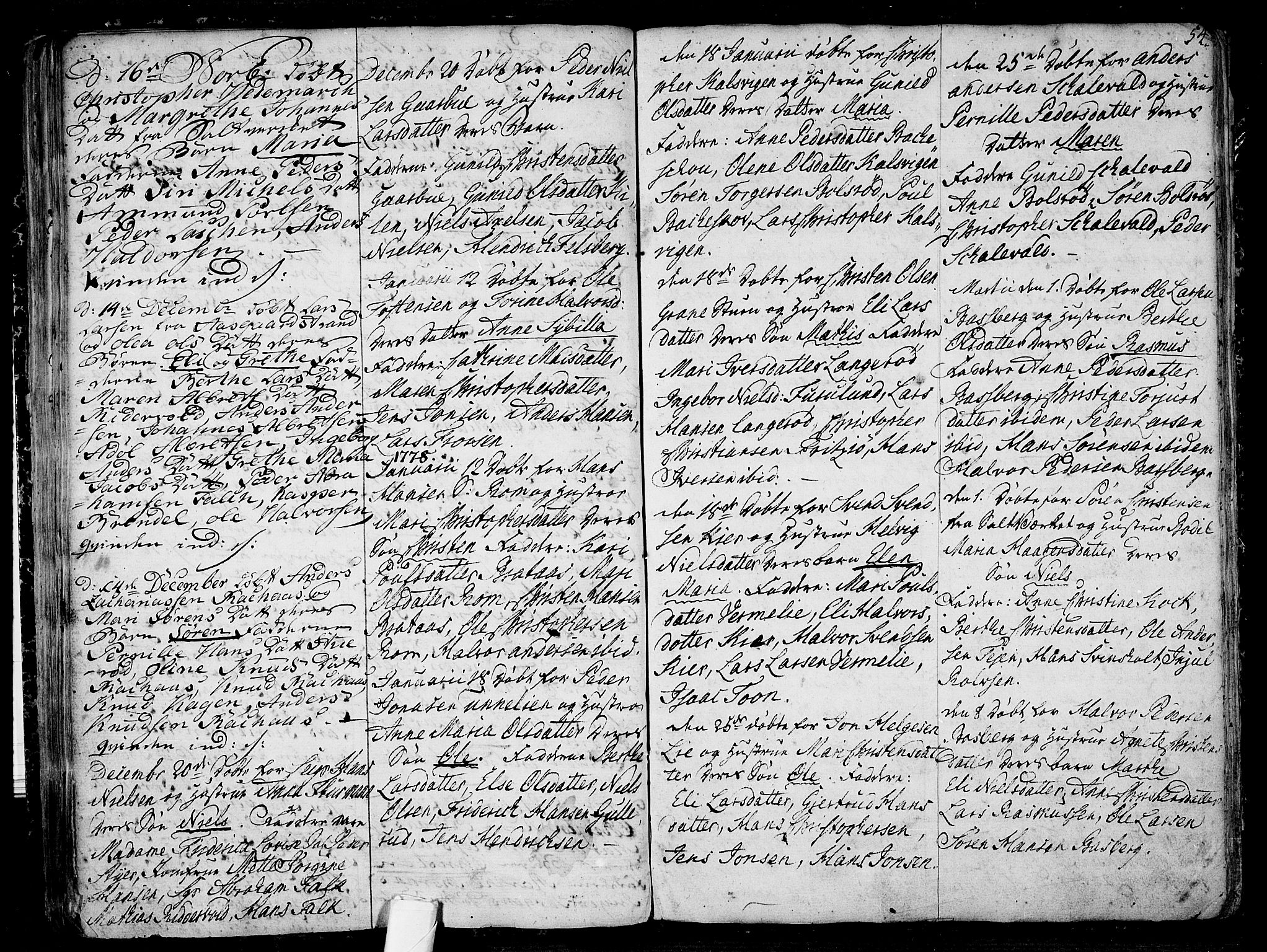 Sem kirkebøker, AV/SAKO-A-5/F/Fb/L0002: Parish register (official) no. II 2, 1764-1792, p. 54