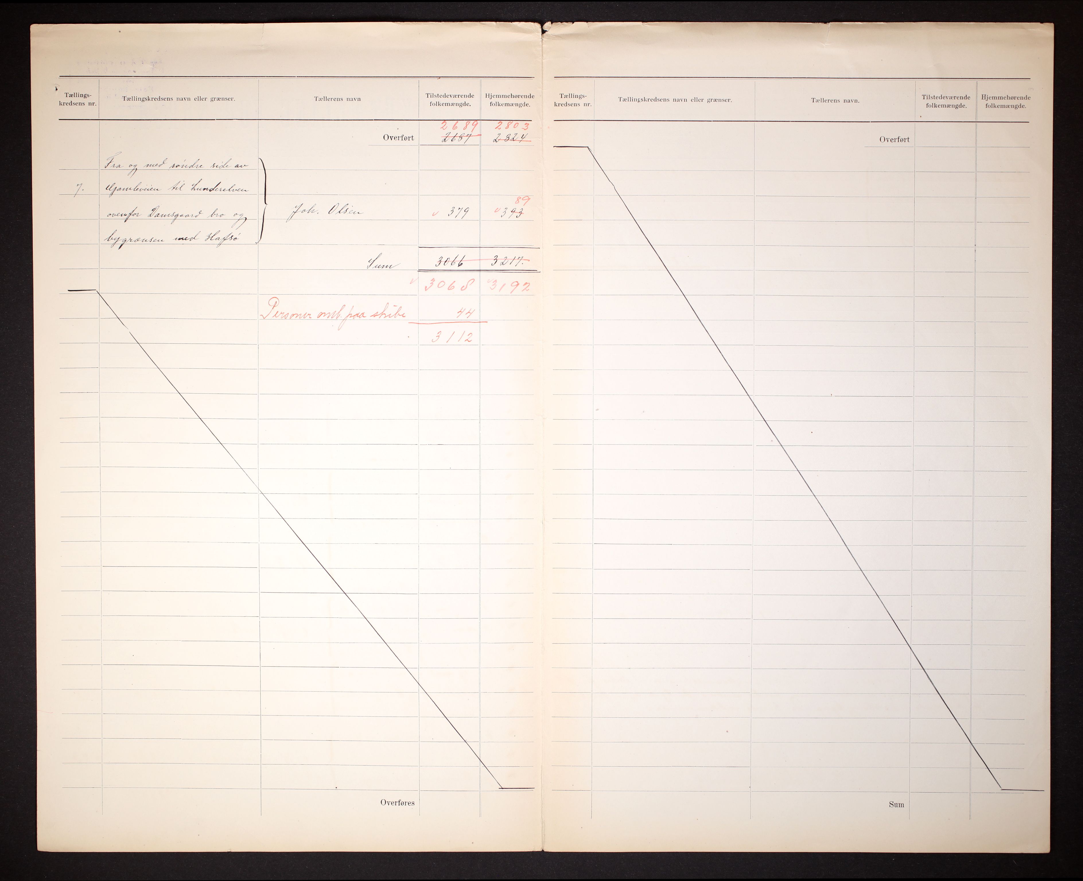 RA, 1910 census for Egersund, 1910, p. 3