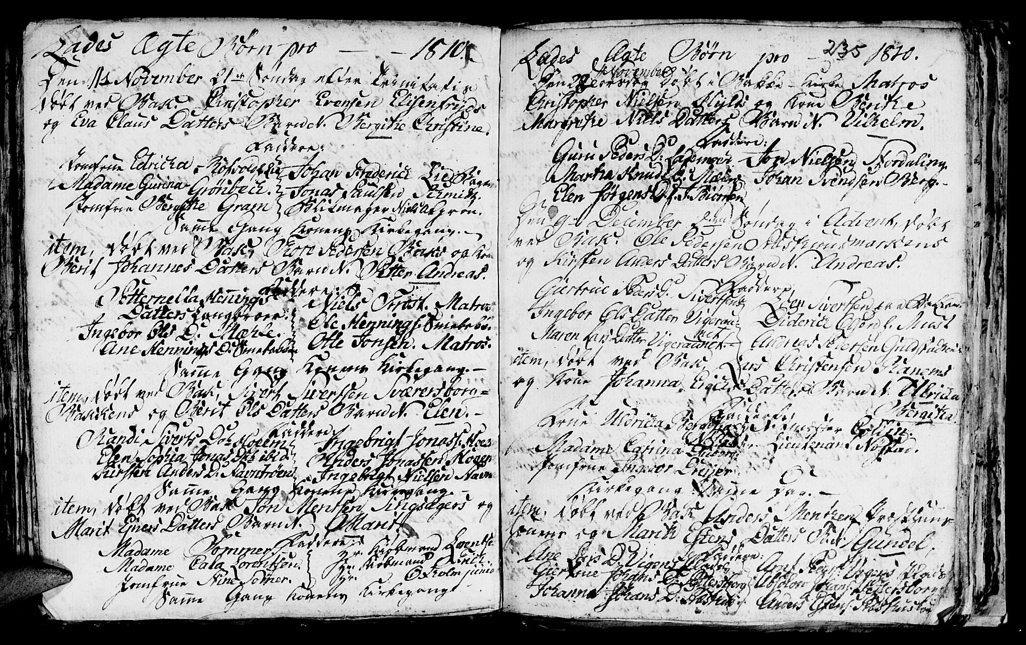 Ministerialprotokoller, klokkerbøker og fødselsregistre - Sør-Trøndelag, SAT/A-1456/606/L0305: Parish register (copy) no. 606C01, 1757-1819, p. 235