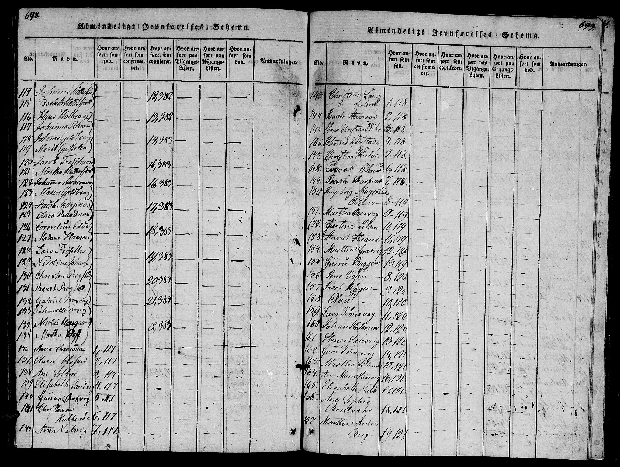 Ministerialprotokoller, klokkerbøker og fødselsregistre - Møre og Romsdal, SAT/A-1454/581/L0933: Parish register (official) no. 581A03 /1, 1819-1836, p. 698-699