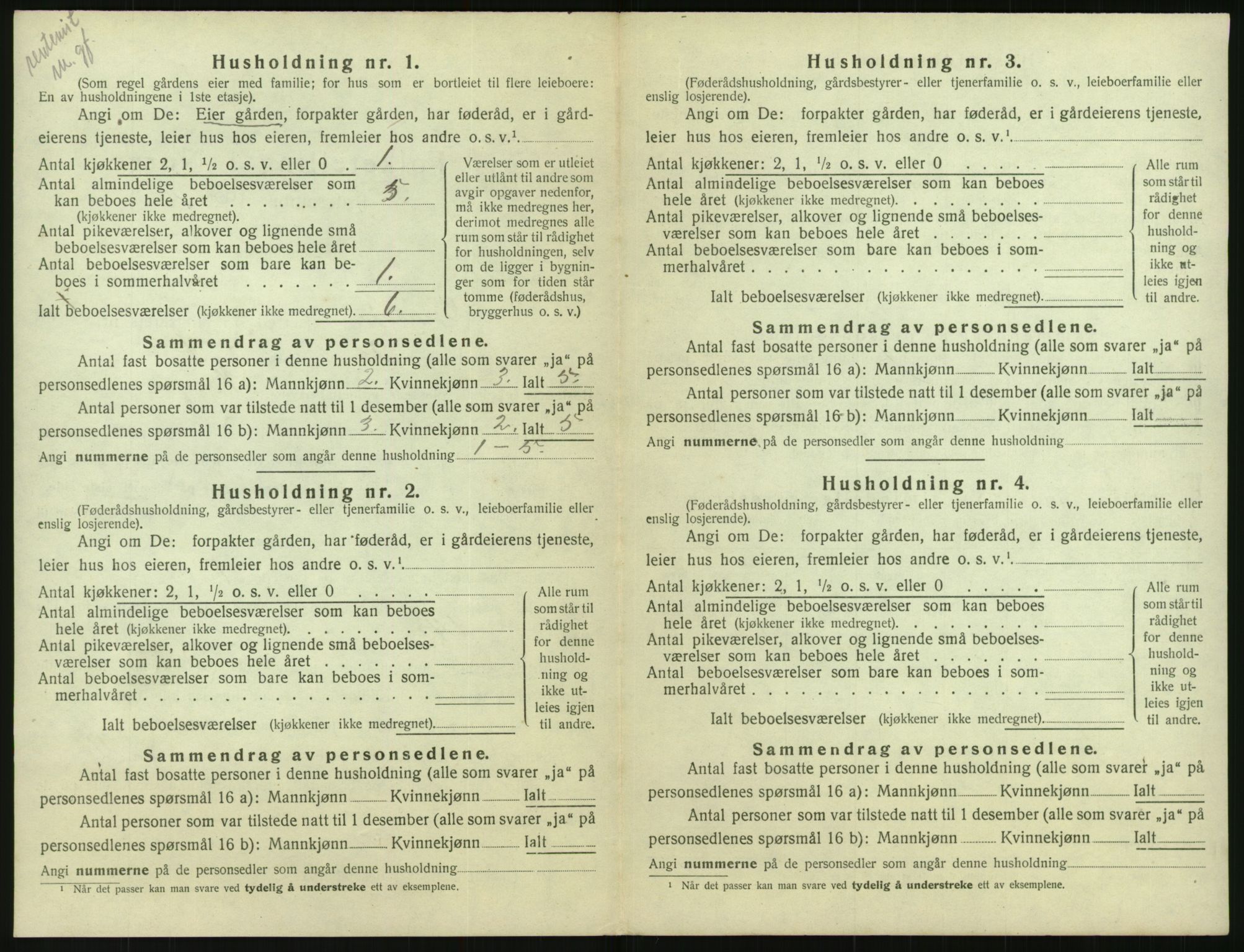 SAK, 1920 census for Gjøvdal, 1920, p. 179