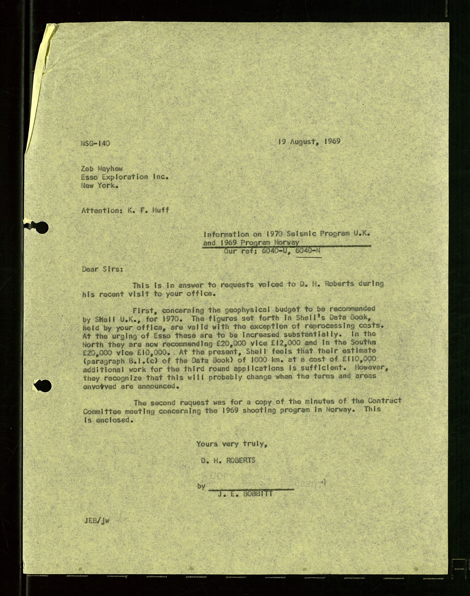 Pa 1512 - Esso Exploration and Production Norway Inc., AV/SAST-A-101917/E/Ea/L0025: Sak og korrespondanse, 1966-1974, p. 606