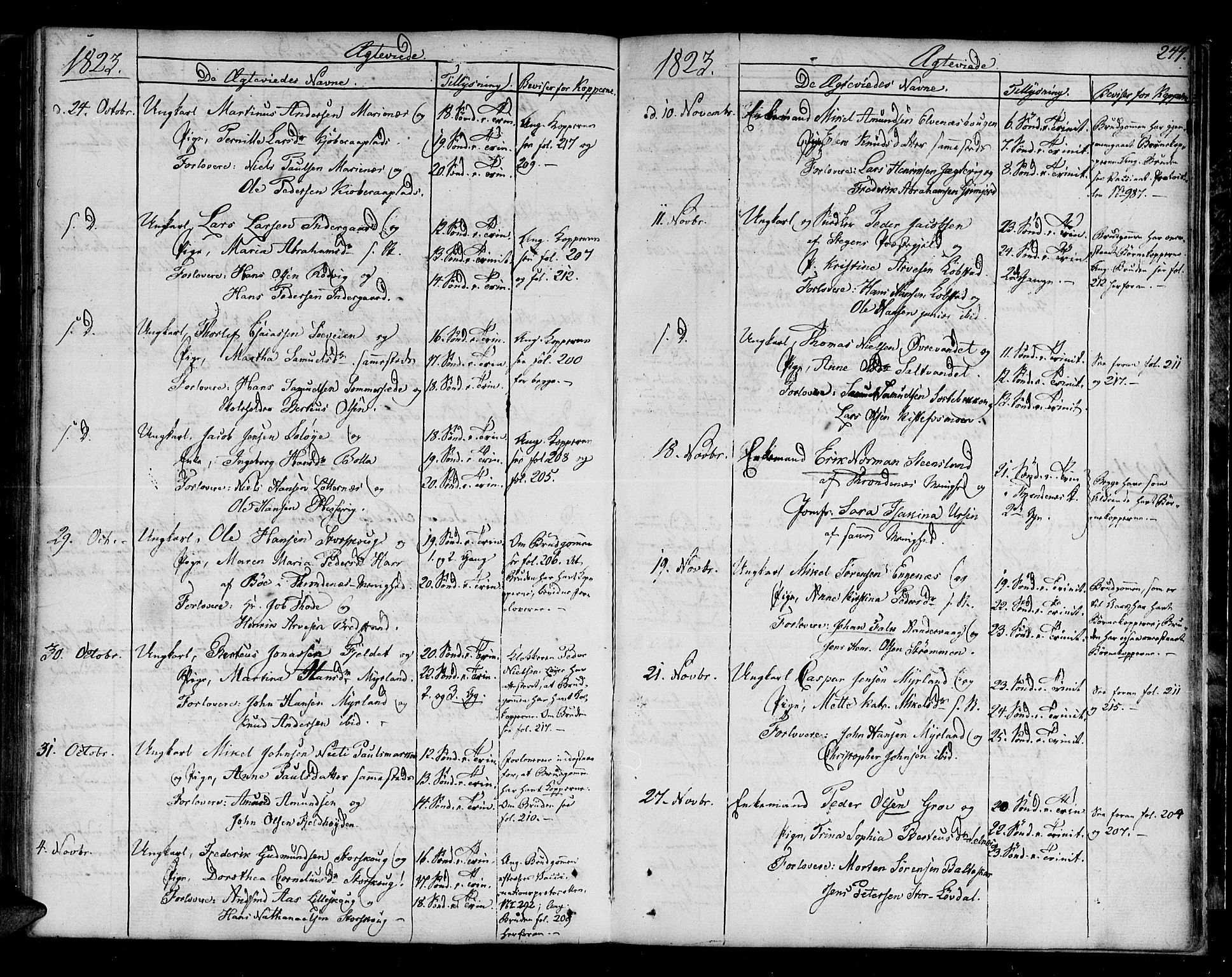 Ibestad sokneprestembete, SATØ/S-0077/H/Ha/Haa/L0004kirke: Parish register (official) no. 4, 1801-1824, p. 244