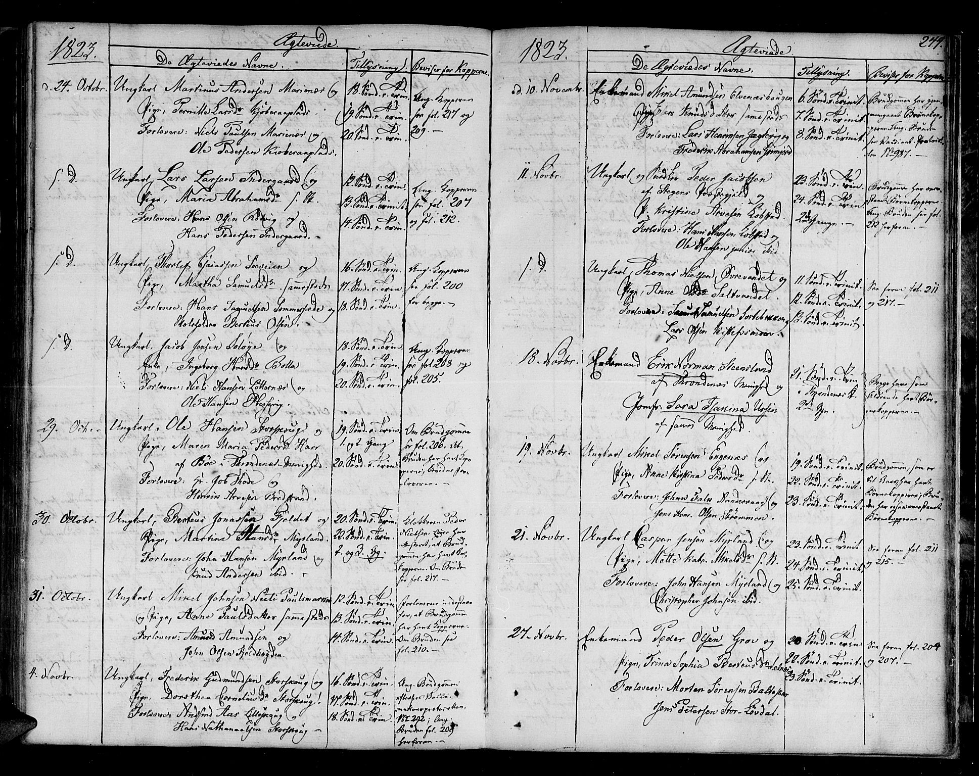 Ibestad sokneprestembete, AV/SATØ-S-0077/H/Ha/Haa/L0004kirke: Parish register (official) no. 4, 1801-1824, p. 244