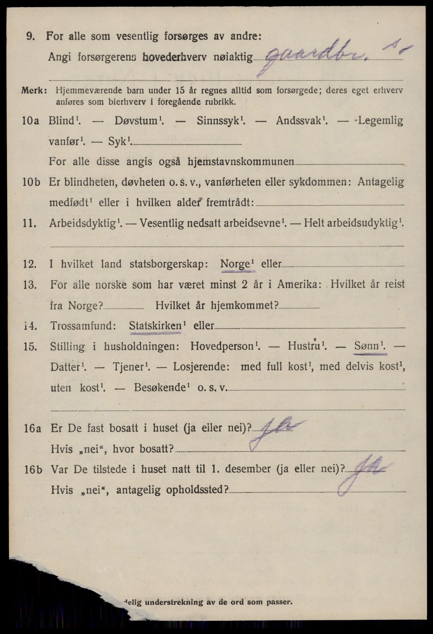 SAT, 1920 census for Ørskog, 1920, p. 3605