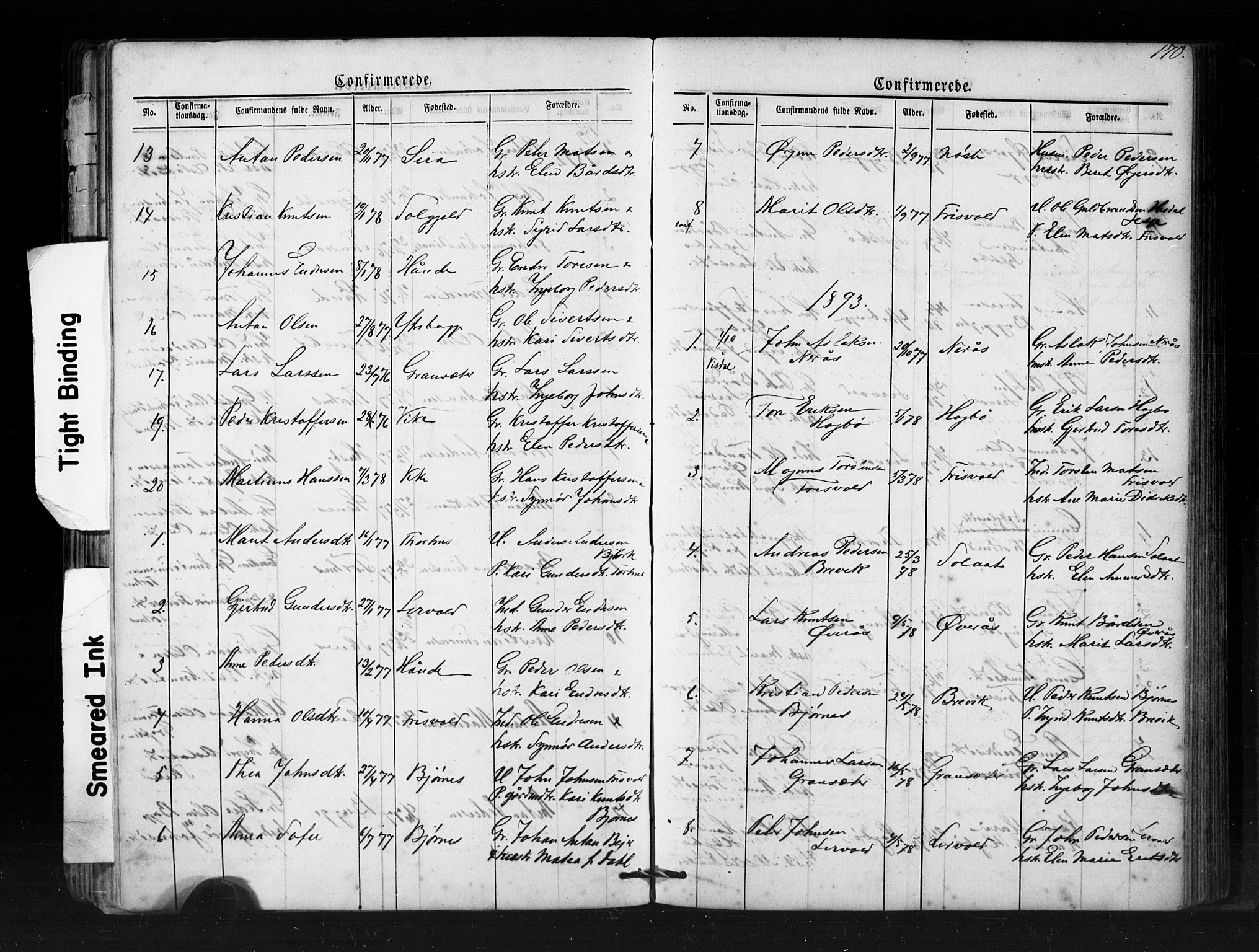 Ministerialprotokoller, klokkerbøker og fødselsregistre - Møre og Romsdal, SAT/A-1454/552/L0638: Parish register (copy) no. 552C01, 1867-1902, p. 170