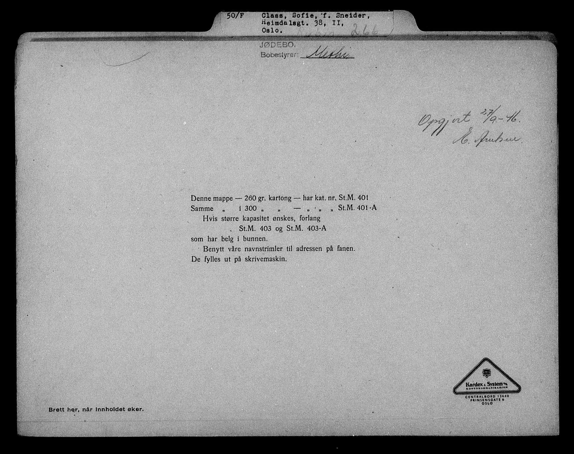 Justisdepartementet, Tilbakeføringskontoret for inndratte formuer, RA/S-1564/H/Hc/Hcc/L0928: --, 1945-1947, p. 374