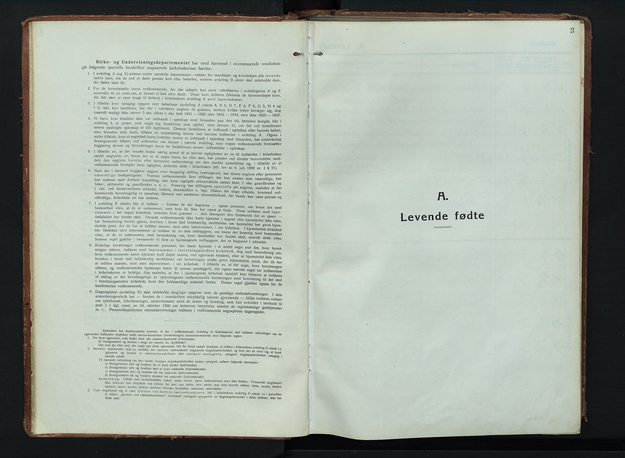 Stange prestekontor, SAH/PREST-002/K/L0028: Parish register (official) no. 28, 1913-1932, p. 3