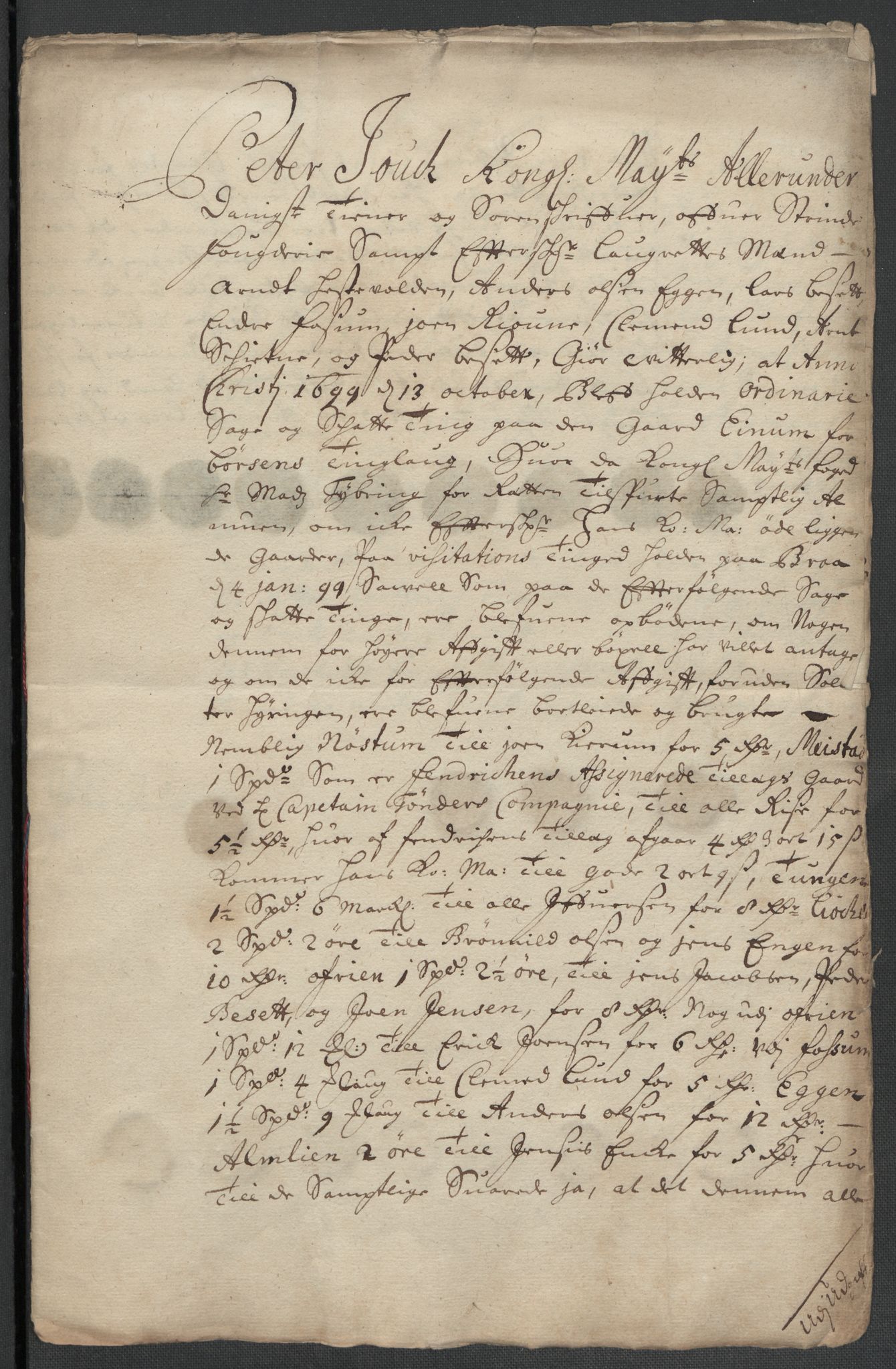 Rentekammeret inntil 1814, Reviderte regnskaper, Fogderegnskap, RA/EA-4092/R61/L4107: Fogderegnskap Strinda og Selbu, 1698-1700, p. 303