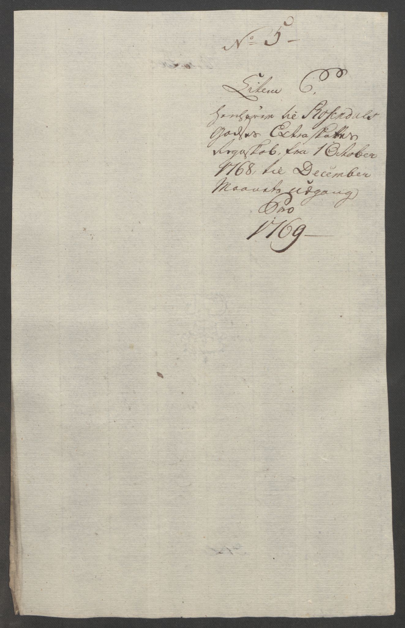 Rentekammeret inntil 1814, Reviderte regnskaper, Fogderegnskap, RA/EA-4092/R49/L3157: Ekstraskatten Rosendal Baroni, 1762-1772, p. 265