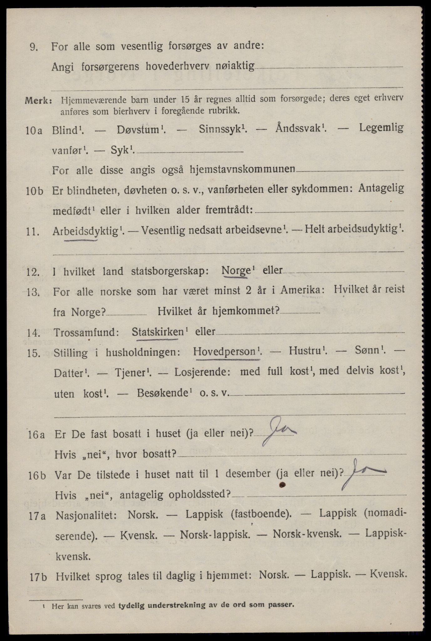 SAT, 1920 census for Hol, 1920, p. 1924