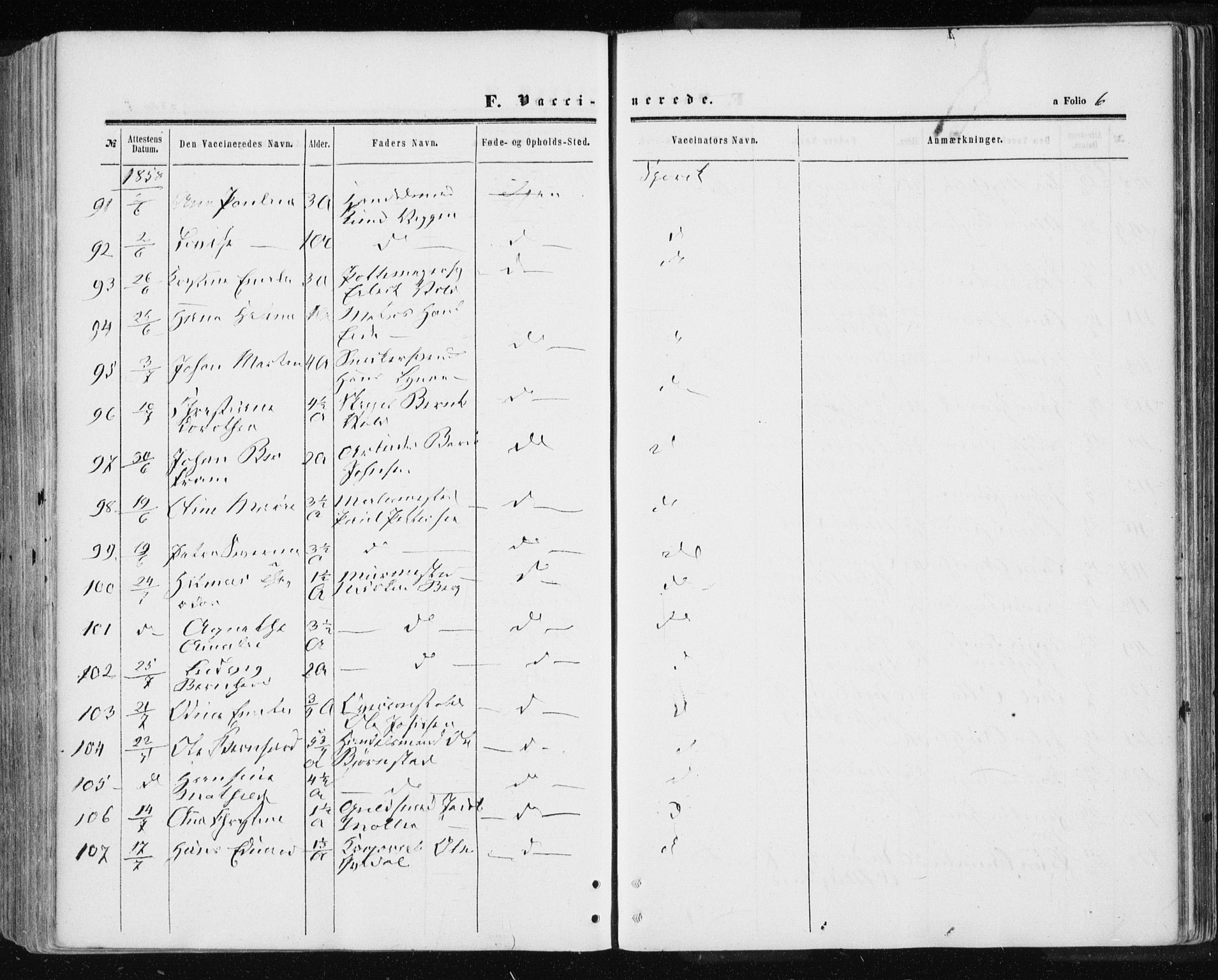 Ministerialprotokoller, klokkerbøker og fødselsregistre - Sør-Trøndelag, AV/SAT-A-1456/601/L0053: Parish register (official) no. 601A21, 1857-1865, p. 6