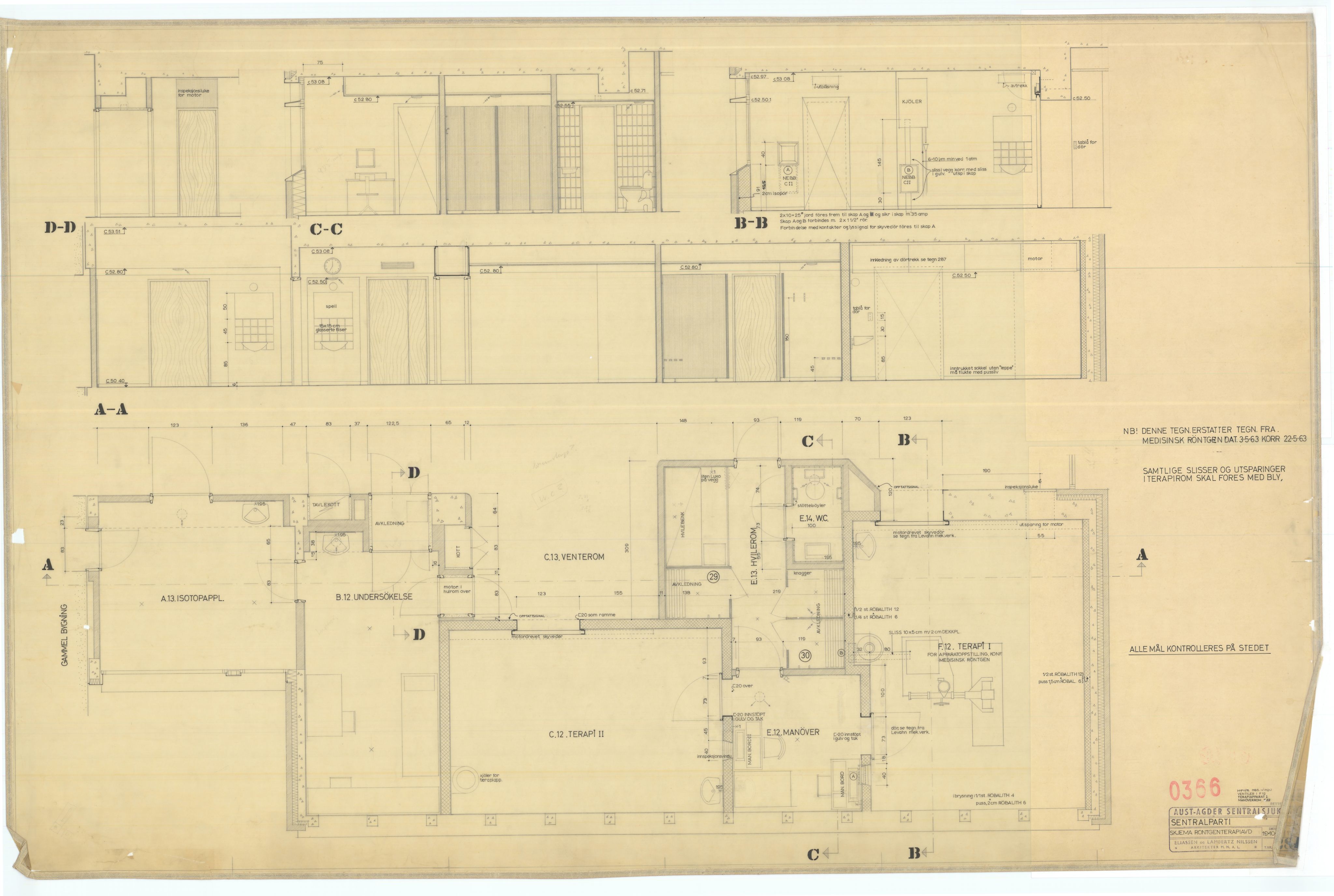 Eliassen og Lambertz-Nilssen Arkitekter, AAKS/PA-2983/T/T01/L0006: Tegningskogger 0366, 1960-1966, p. 9