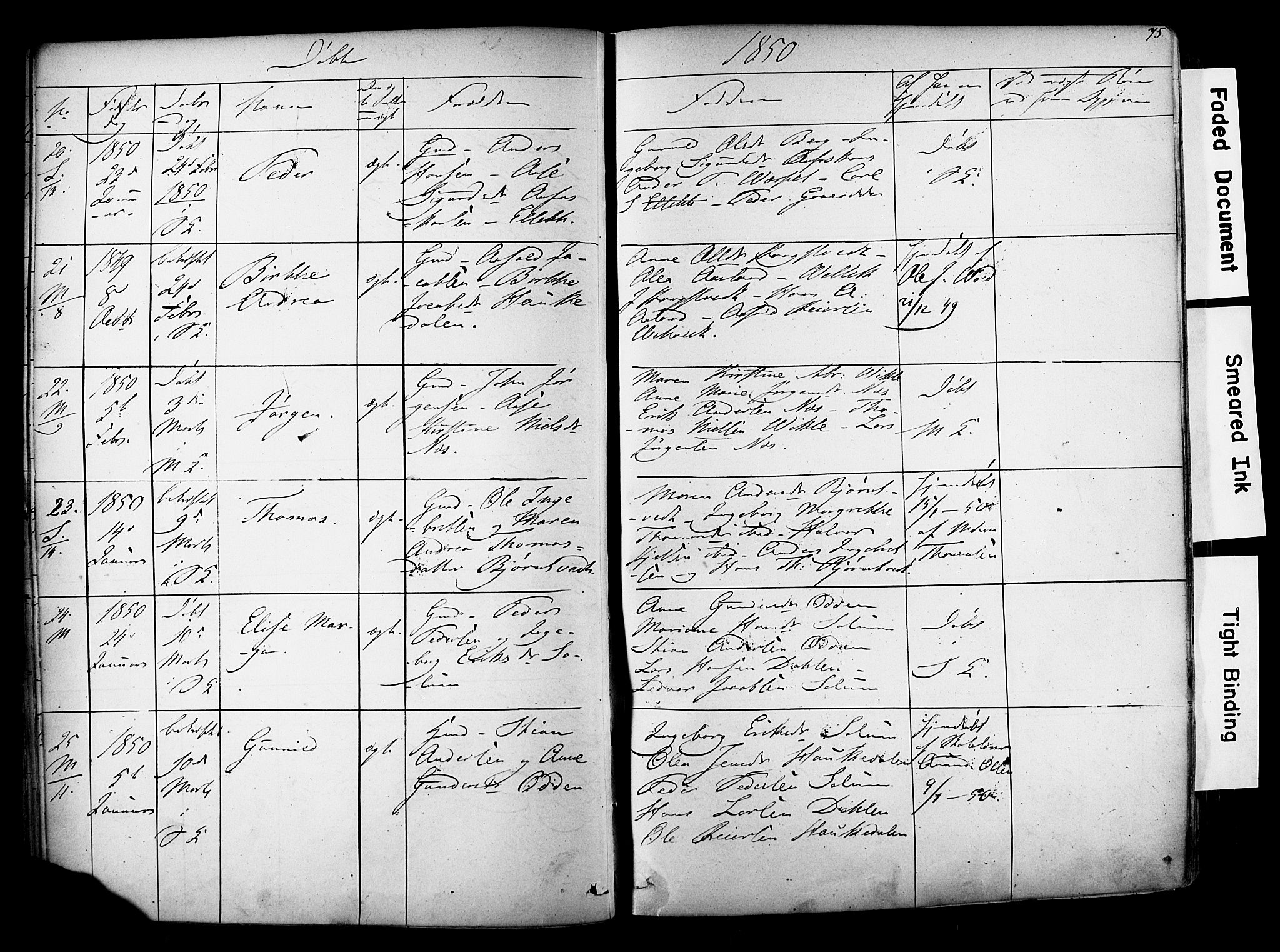 Solum kirkebøker, AV/SAKO-A-306/F/Fa/L0006: Parish register (official) no. I 6, 1844-1855, p. 75