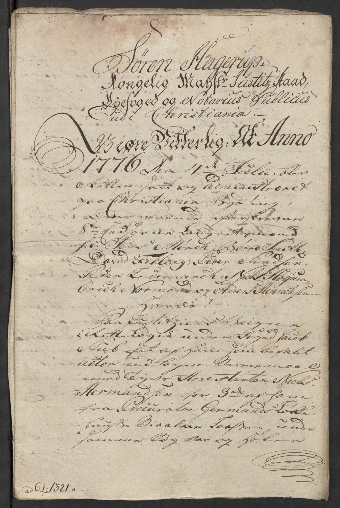 Kristiania stiftamt, SAO/A-10386/G/Gm/L0011: Domsakter og forhør, 1776, p. 439