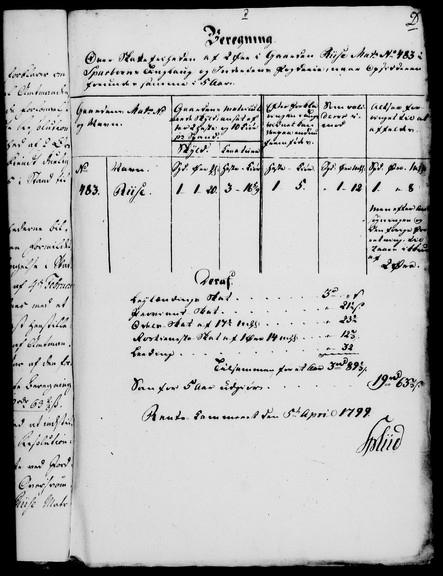 Rentekammeret, Kammerkanselliet, AV/RA-EA-3111/G/Gf/Gfa/L0081: Norsk relasjons- og resolusjonsprotokoll (merket RK 52.81), 1799, p. 439