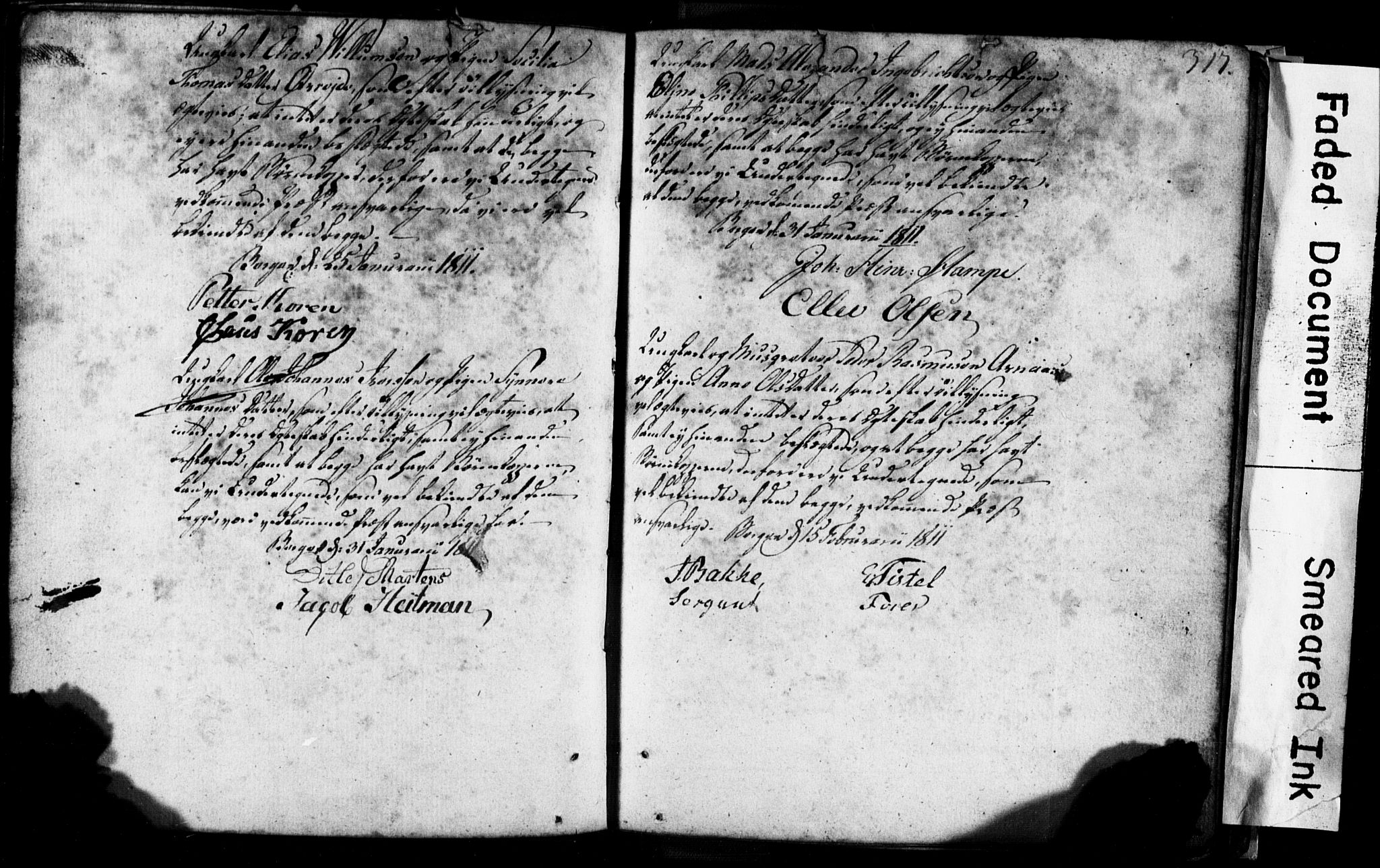 Korskirken sokneprestembete, AV/SAB-A-76101: Best man's statements no. II.5.1, 1776-1816, p. 317