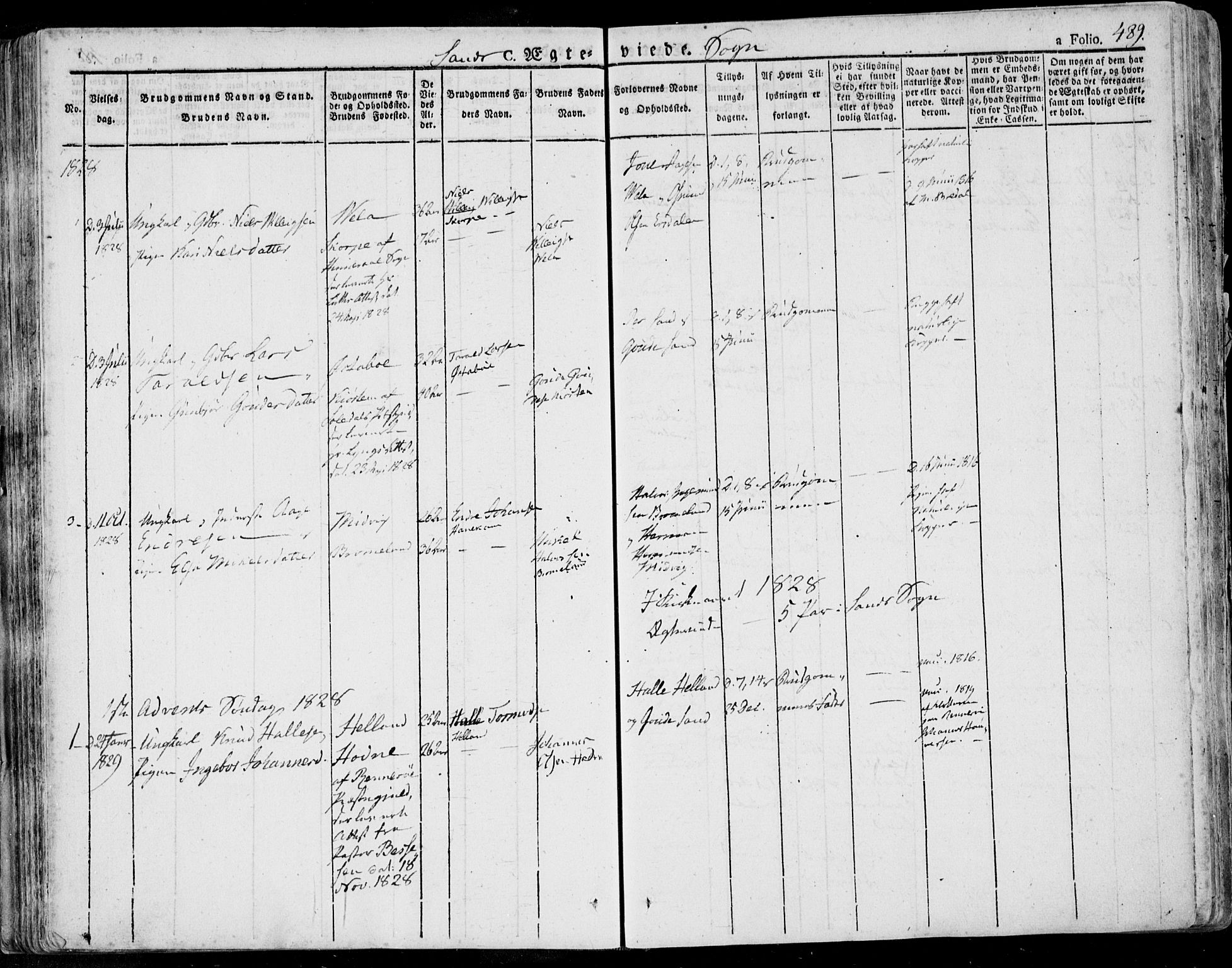 Jelsa sokneprestkontor, SAST/A-101842/01/IV: Parish register (official) no. A 6.2, 1828-1853, p. 489