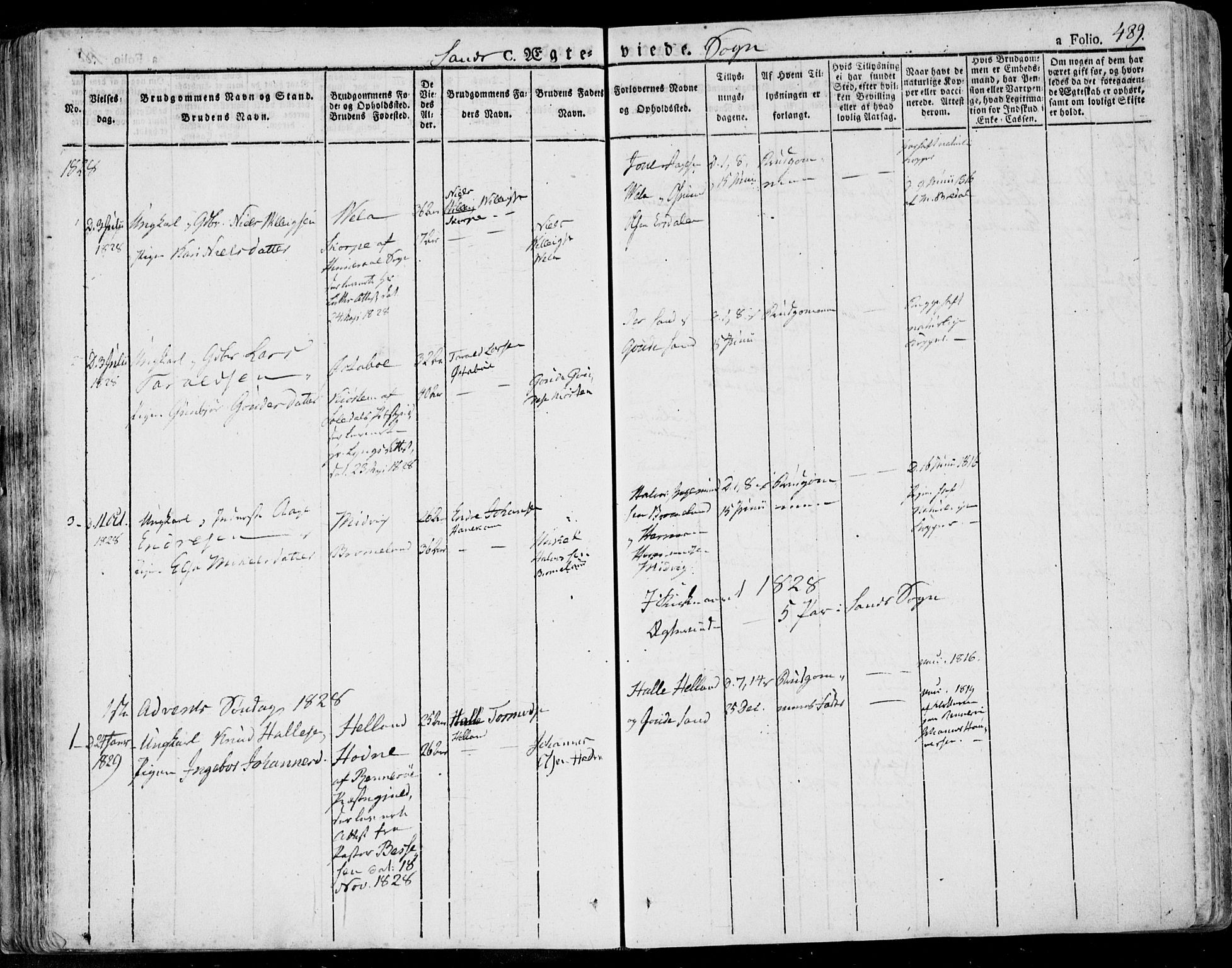 Jelsa sokneprestkontor, AV/SAST-A-101842/01/IV: Parish register (official) no. A 6.2, 1828-1853, p. 489