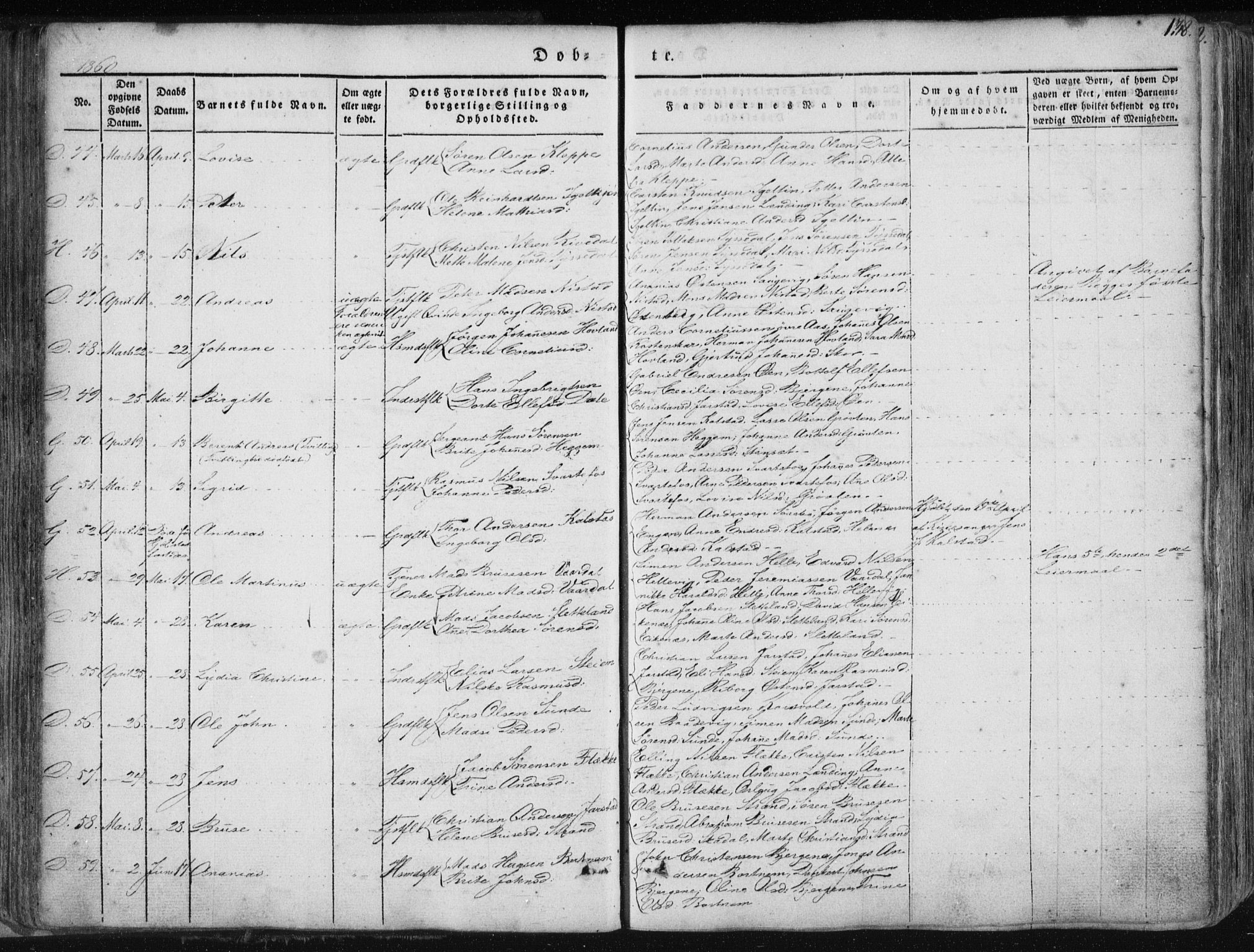 Fjaler sokneprestembete, AV/SAB-A-79801/H/Haa/Haaa/L0006: Parish register (official) no. A 6, 1835-1884, p. 138