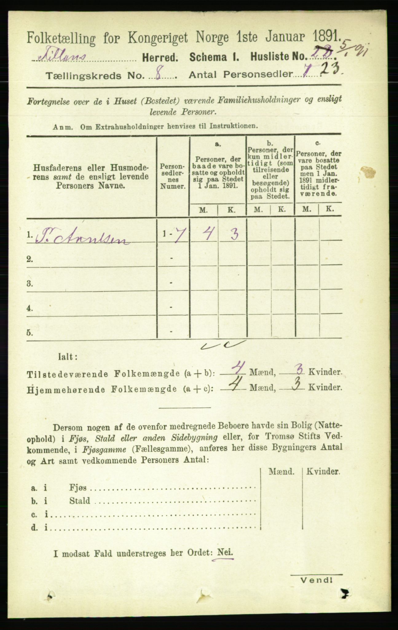 RA, 1891 census for 1616 Fillan, 1891, p. 1876