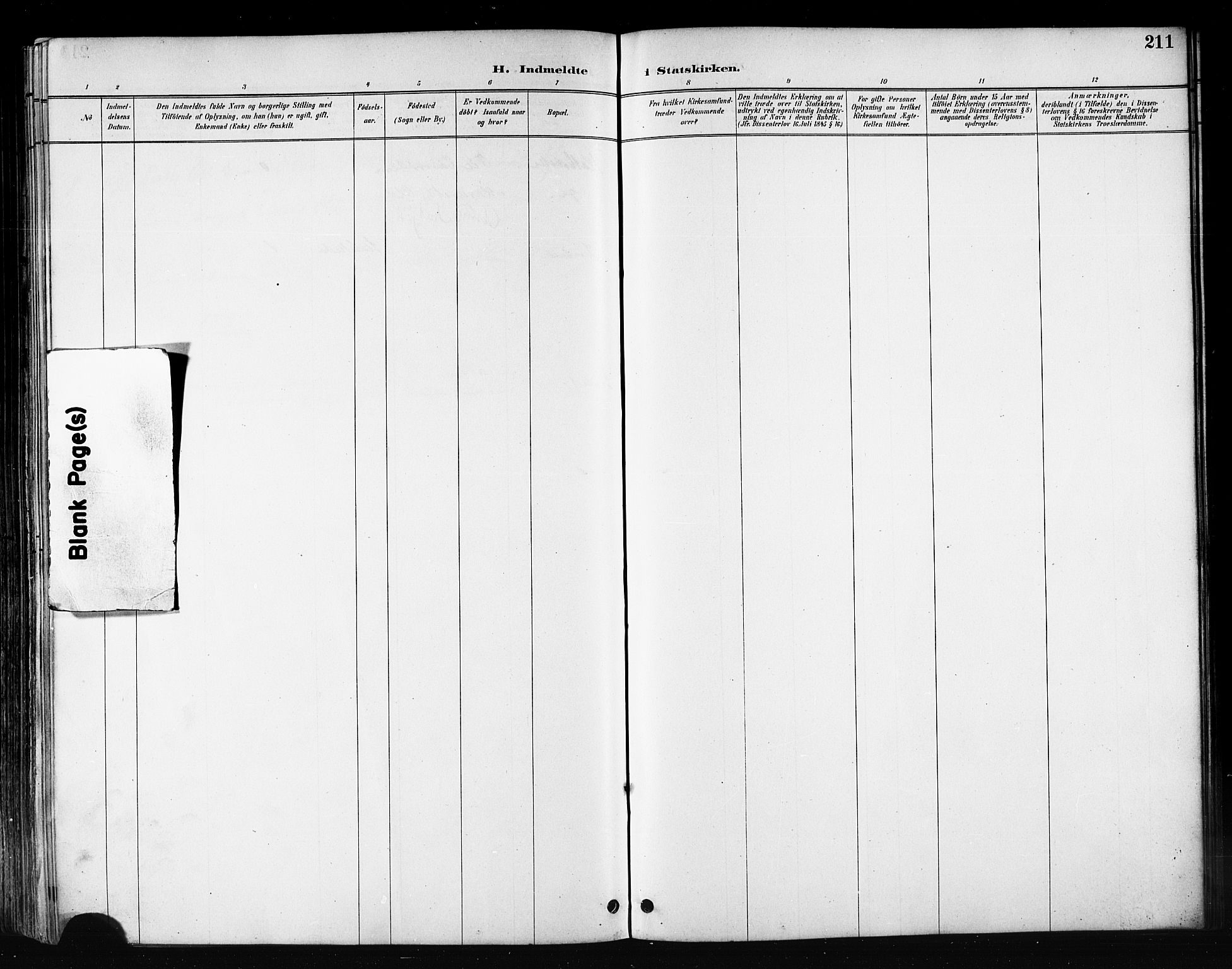 Måsøy sokneprestkontor, AV/SATØ-S-1348/H/Ha/L0007kirke: Parish register (official) no. 7, 1887-1899, p. 211